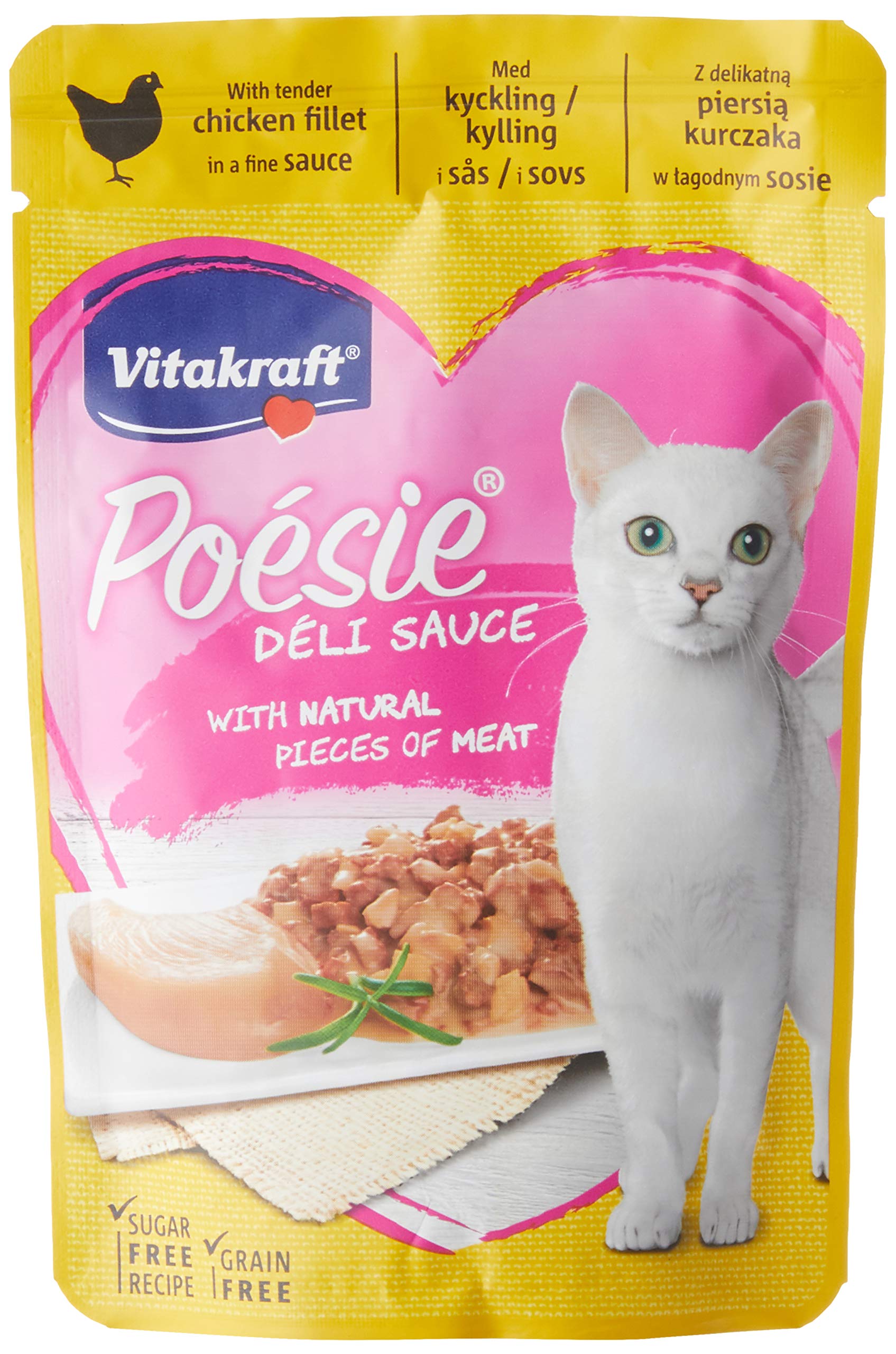 Aliments humides pour Chat VITAKRAFT Cat VISTAKRAFT Cat 85G SASZ POIE KURA Deli SOS / 23