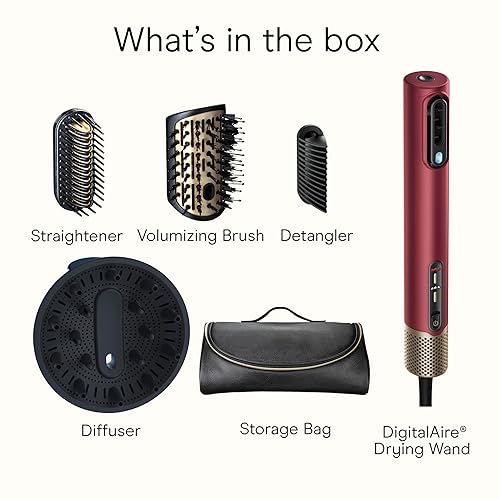 Miniatura 10 de Infiniti PRO CONAIR - Varita de secado de cabello 5 en 1, alisadora y estilizadora, secador de pelo digital todo en uno iónico, incluye 4 accesorios