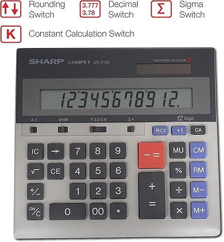 Miniatura 3 de Sharp QS-2130 Pantalla Doble Alimentada 12 Dígitos