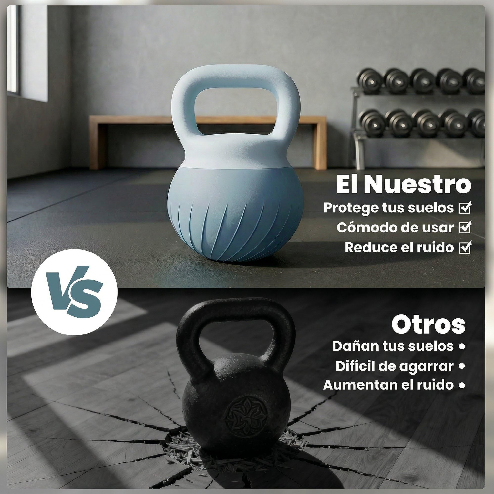 SPORTNOW Pesa Rusa 6 kg/10 kg, Soft Kettlebell Relleno de Arena Metálica y Mango Antideslizante, para Entrenamiento Culturismo en Casa, Gimnasio, Azul Claro