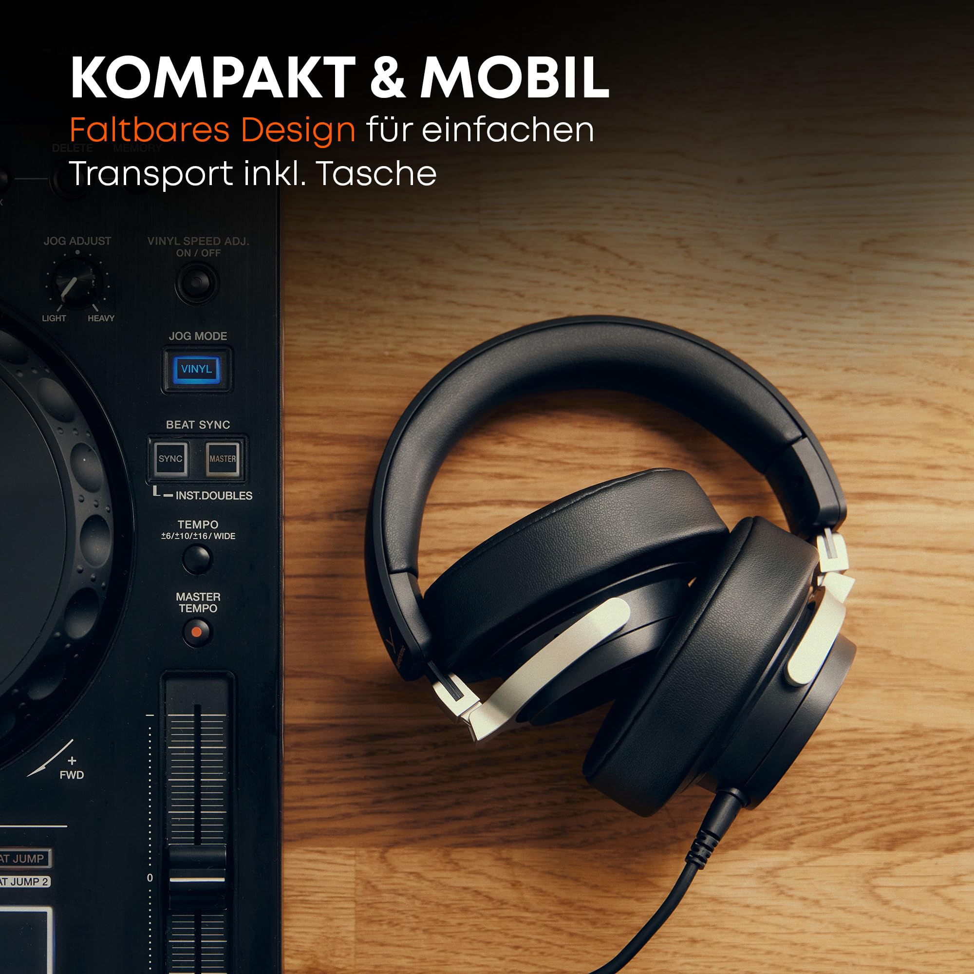 beyerdynamic DJ 300 PRO X CLUB Professioneller 2-in-1 DJ-Kopfhörer On-/Over-Ear-Wechsel als Flexibles Style- und Nutzungsfeature für Professionelle DJs