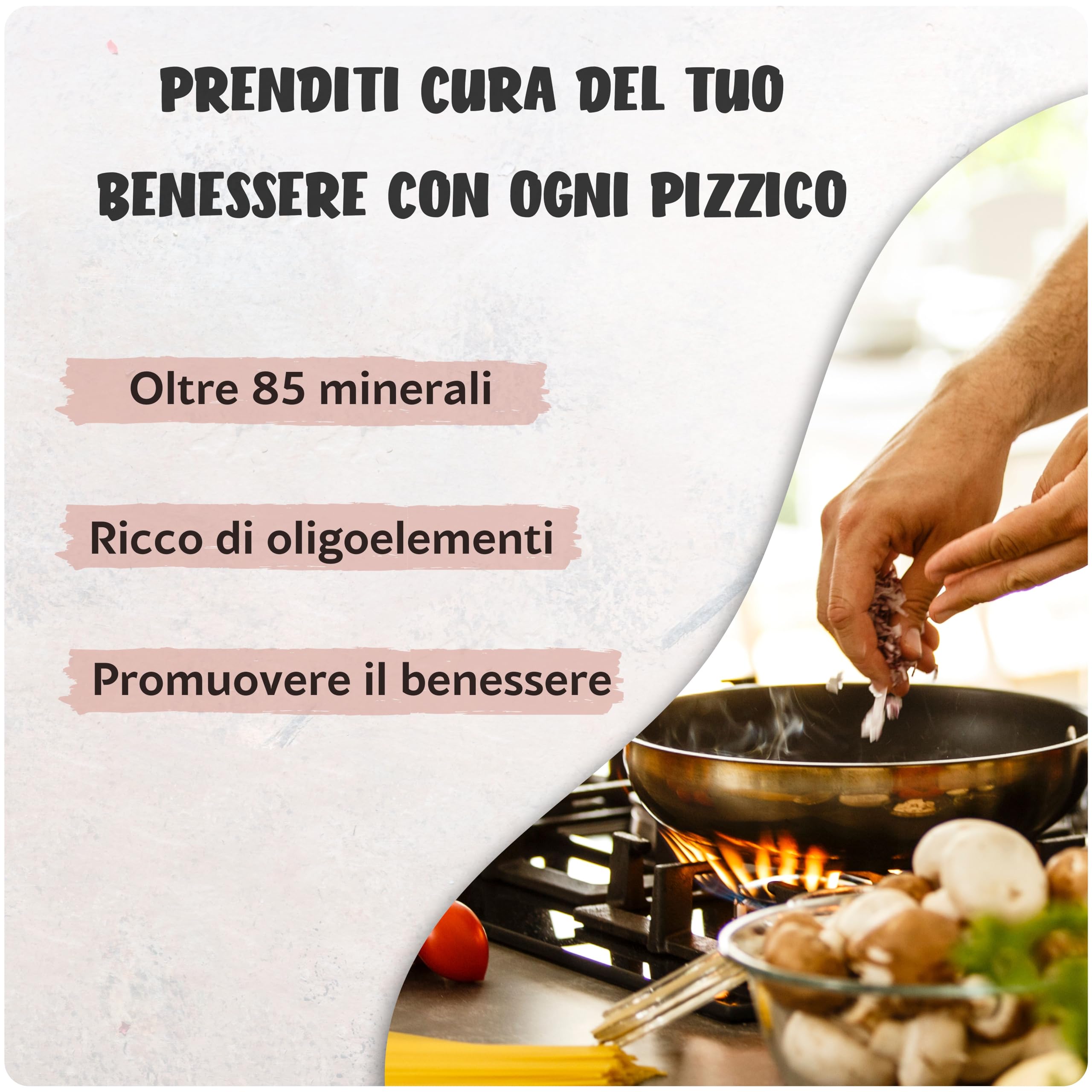 Nortembio Sale Nero dell'Himalaya 1,3 Kg. Extra fine (0,5-1 mm). Kala Namak. Sale Gourmet 100% Naturale. Sapore Caratteristico di Uovo. Cucina Vegana. Non raffinato. Senza conservanti.Punjab Pakistan.