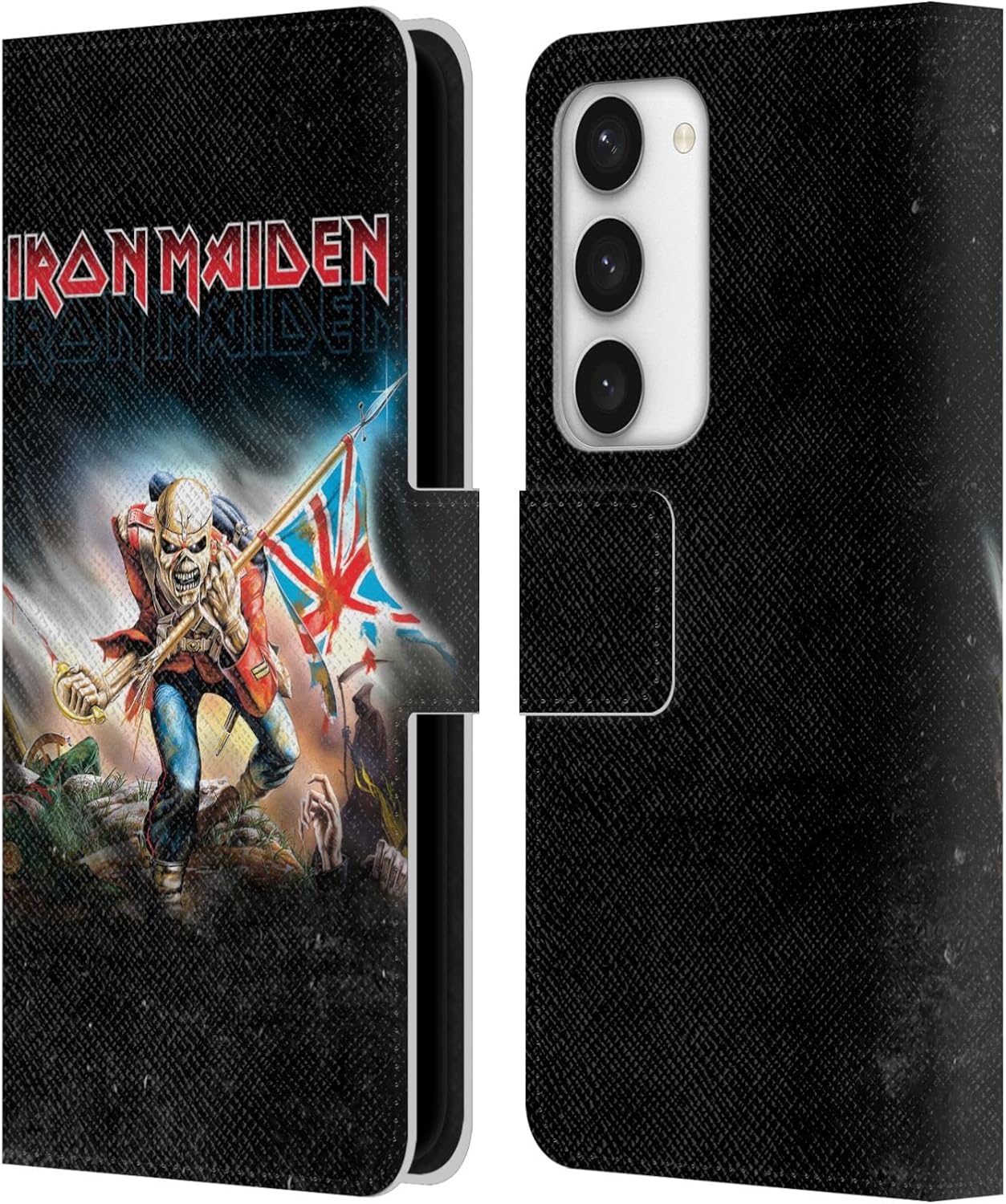 Head Case Designs Officially Licensed Iron Maiden Best of Beast Art Leather Wallet Case Compatible with Samsung Galaxy S23 5G