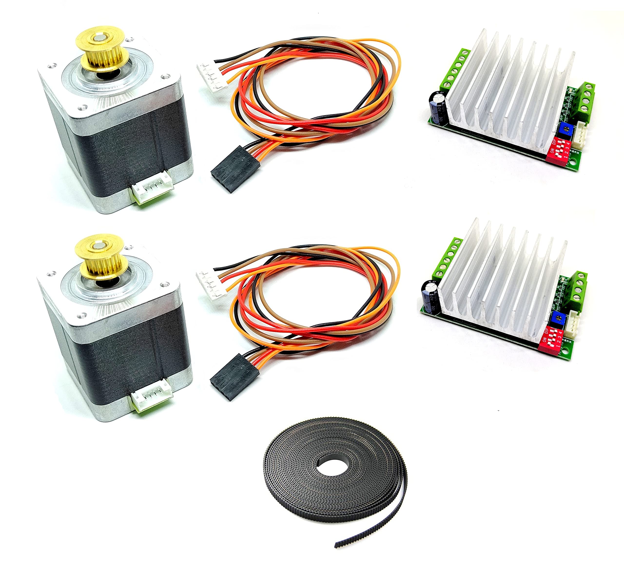 Buy INVENTO 2Pcs Nema 17 5 Kg-cm Bipolar Stepper Motor with inbuilt 20 ...