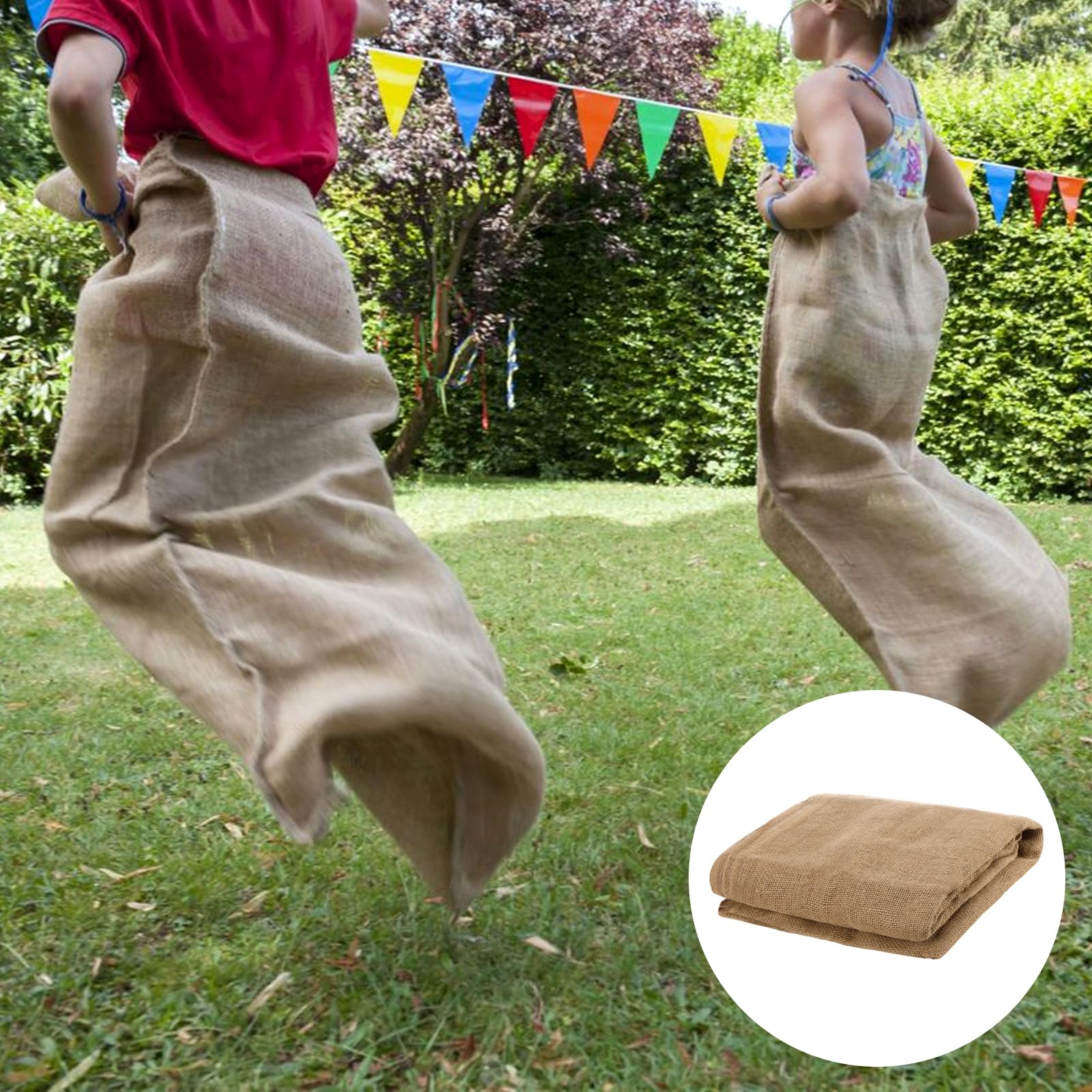 JOIKIT Lot de 2 rouleaux de toile de jute naturelle pour décoration de table, travaux manuels - 100 cm x 7 m