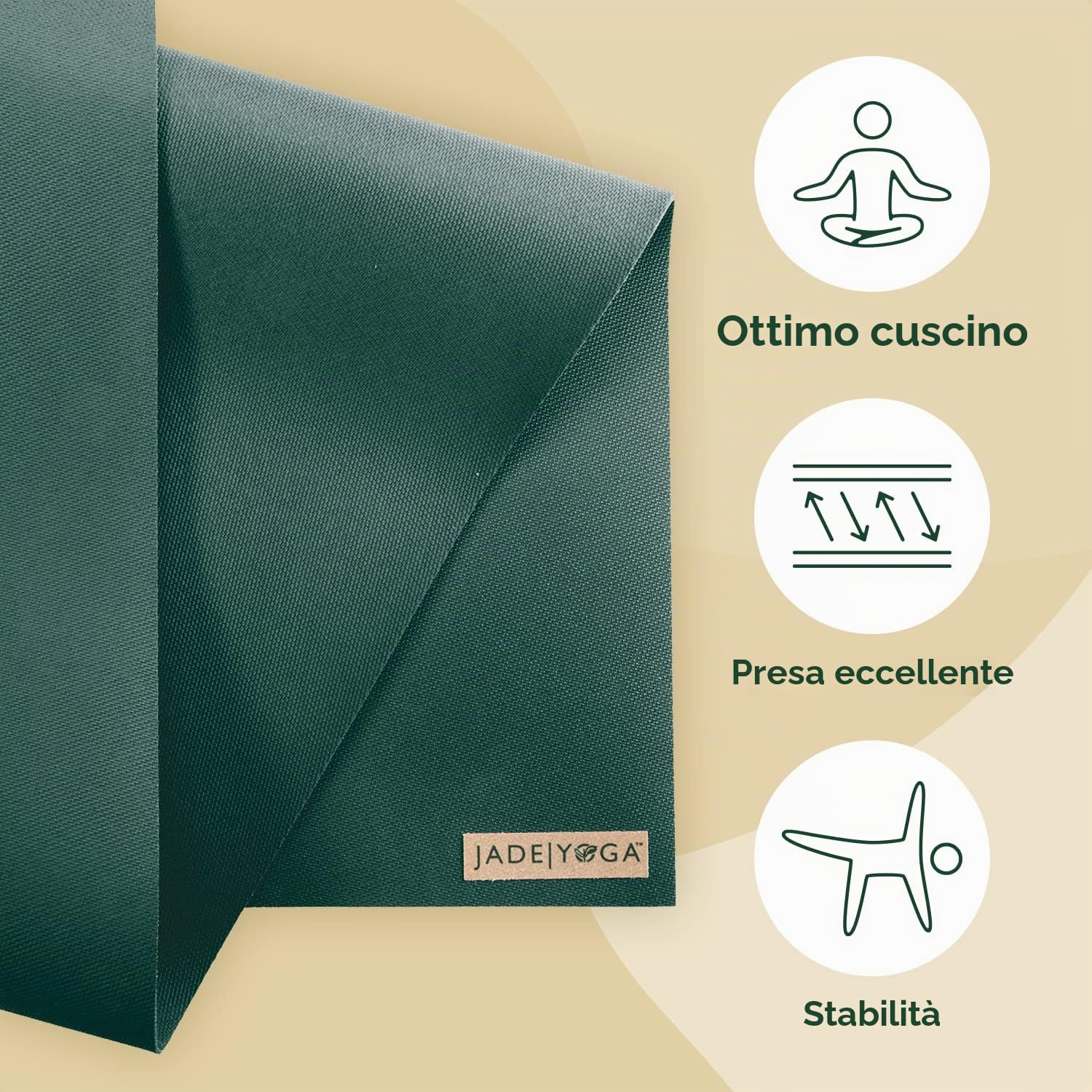 Jade Yoga - Tappetino per Yoga Harmony