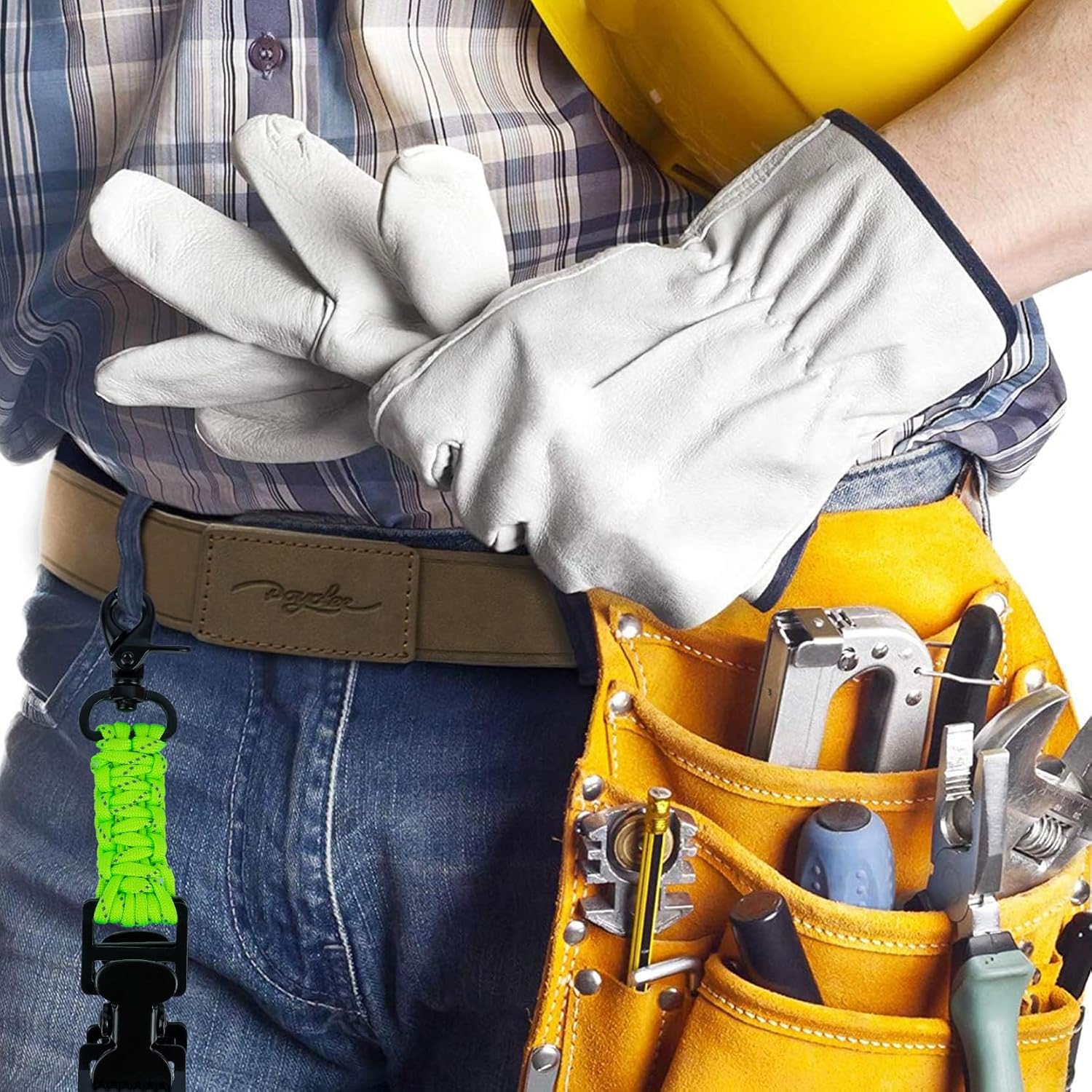 KUNN Double End Tactical Glove Clips Work Glove Holders Hardhat Holder for Heavy Duty Belt,Outdoor Backpack