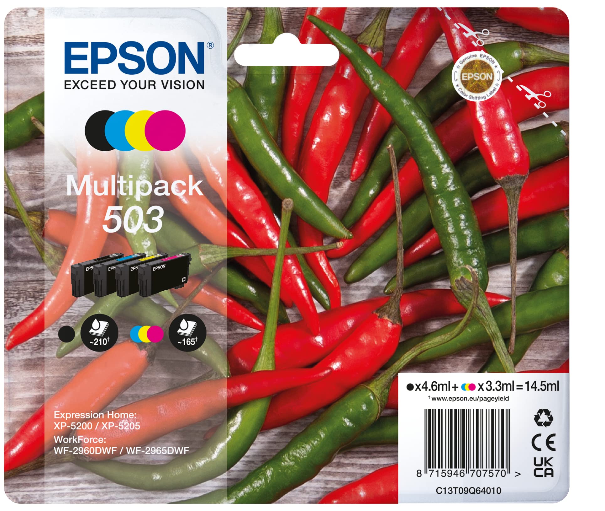Epson Ink/503 Chillies Cmyk Sec