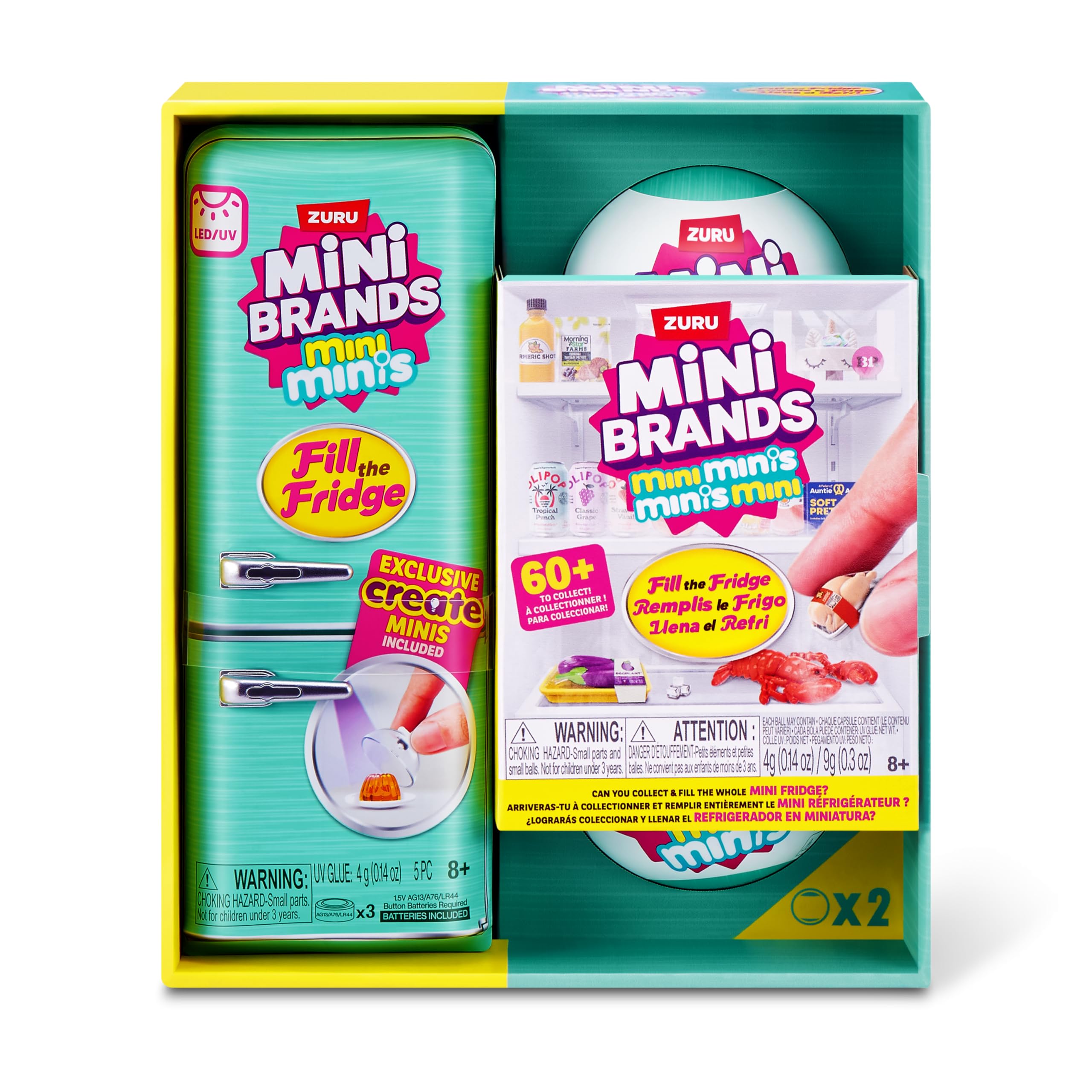 Mini Brands Fill The Fridge S1 Playset + 2pk INT Capsules