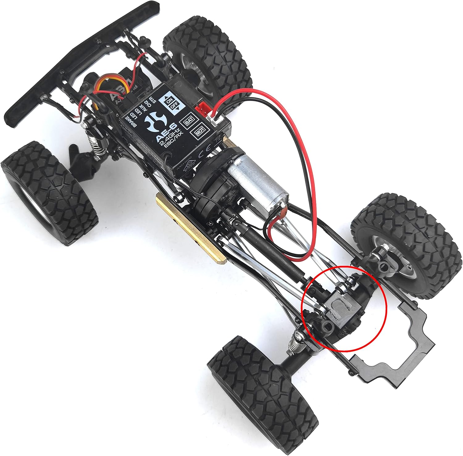 MORLORDY RC Aluminum Rear Axle Truss Upper Link Mount for 1/24 RC Crawler Car SCX24 Upgrades AXI90081 AXI00001 AXI00002 AXI00005 AXI00006 Accessories