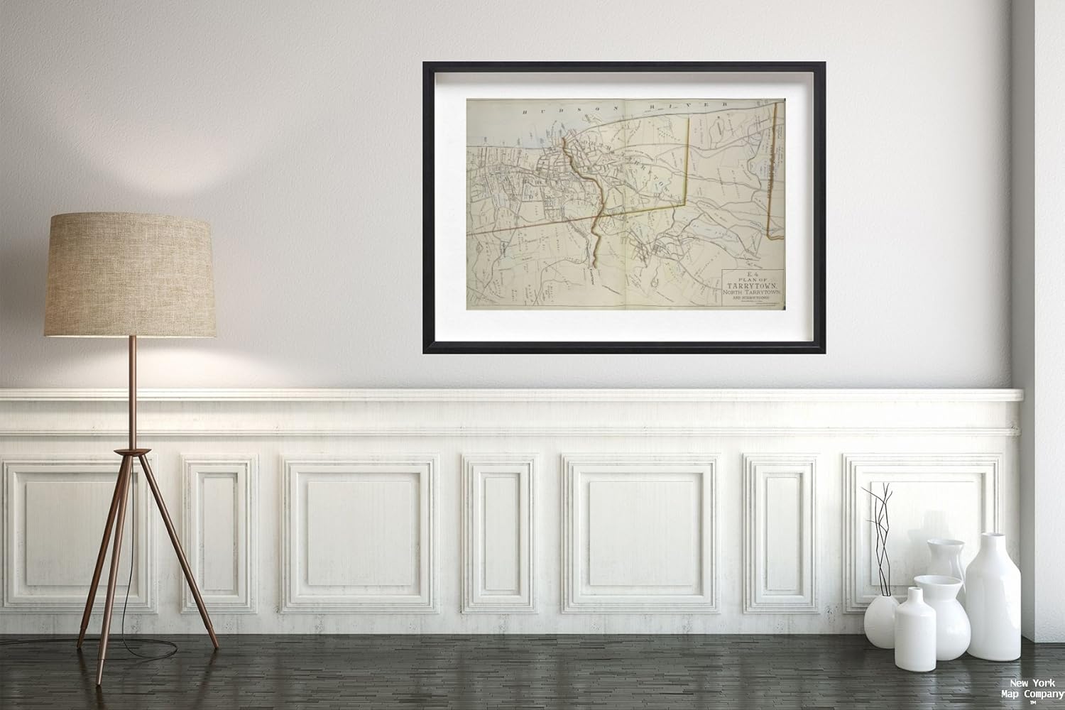 1891 Map of New York Plan of Tarrytown, North Tarrytown, and Surroundings. Beers, F. W