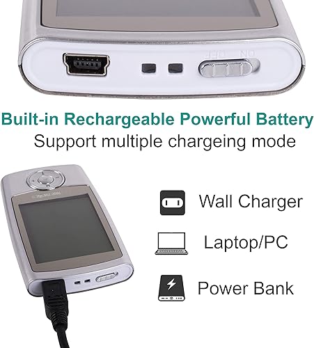 Miniatura 6 de TENS EMS Unit Pro - Estimulador muscular con batería recargable, 24 modos, mini masajeador portátil, unidad TENS con 10 almohadillas reutilizables