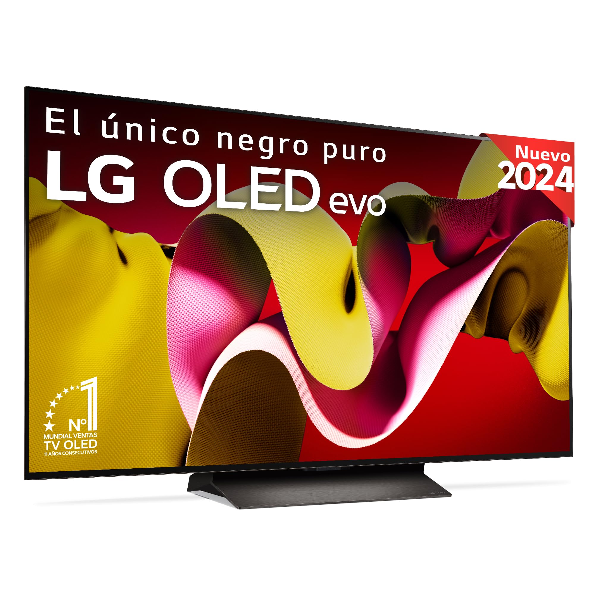TV OLED Evo LG OLED77C4 195 cm 4K UHD Smart TV 2024 Noir et Brun