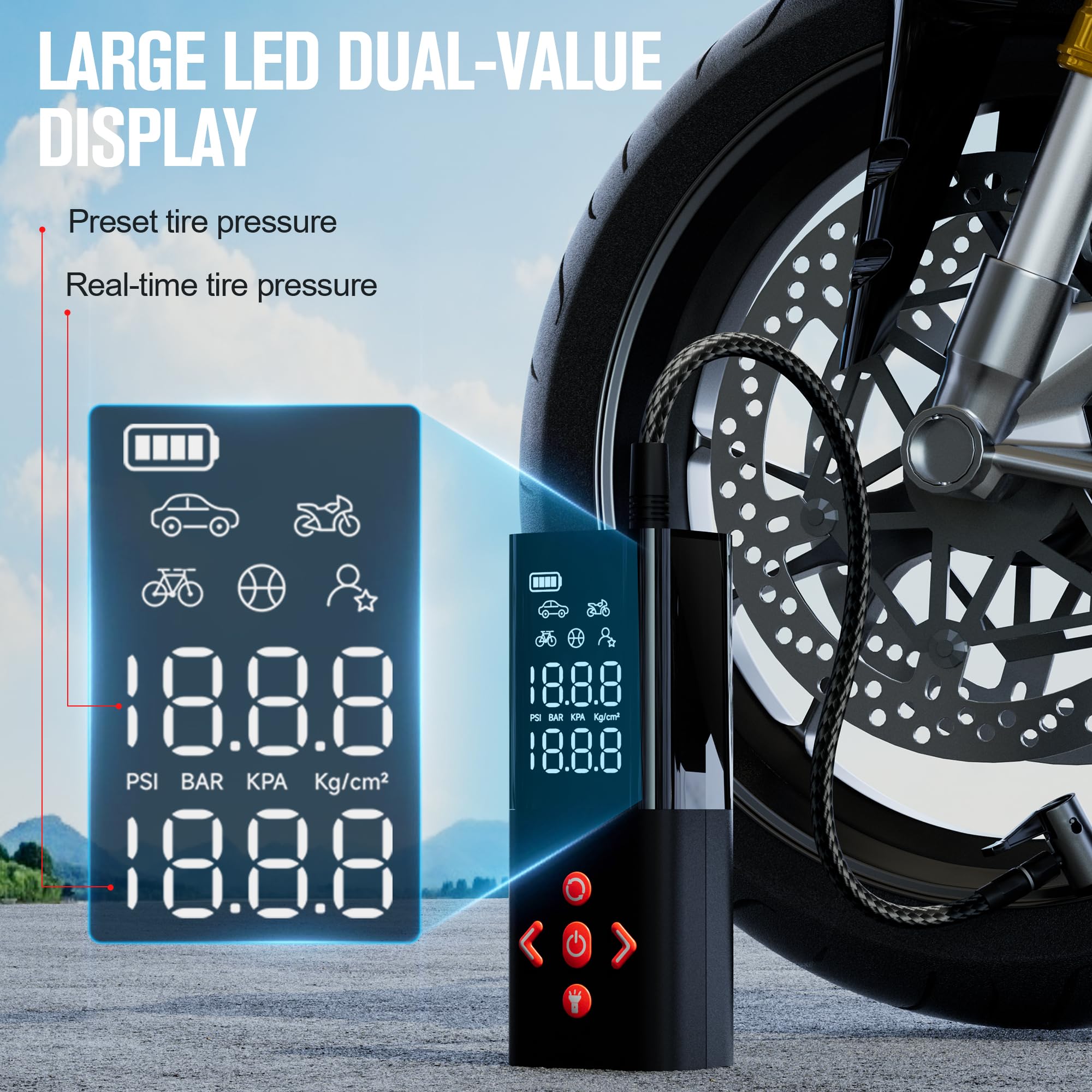 GOOLOO AP150 Tire Inflator - Fast & Portable -5 GOOLOO AP150 Tire Inflator - Fast & Portable -5