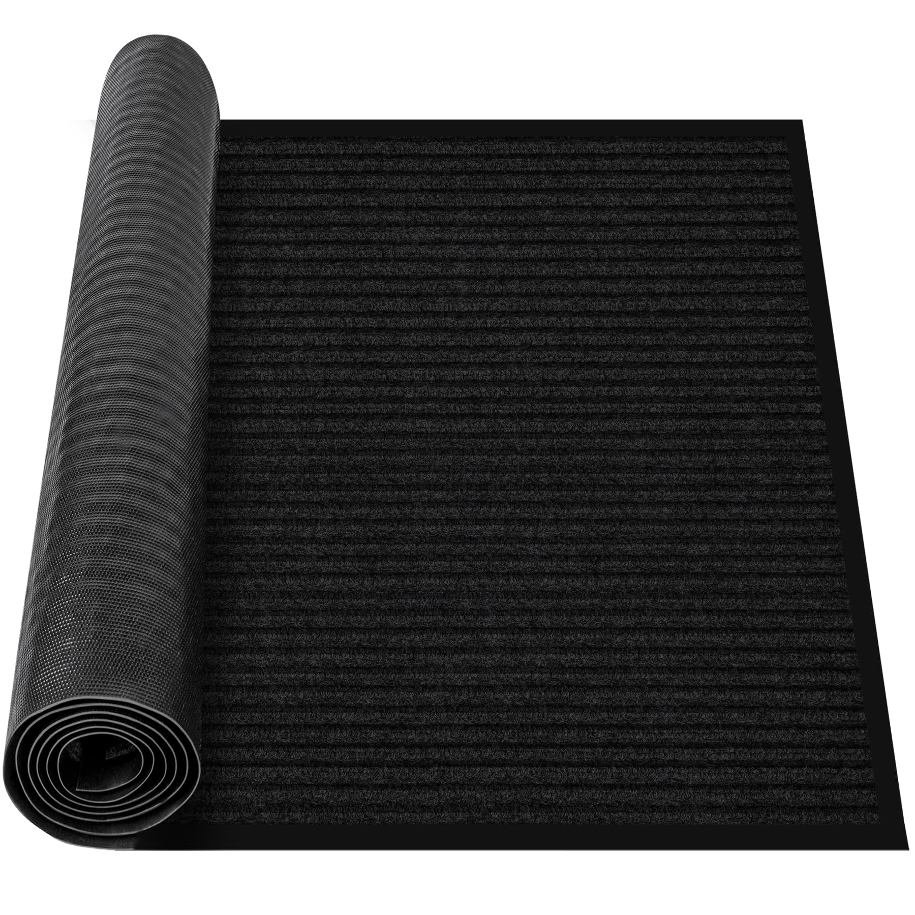 MYFAMIREA Commercial Floor Mat 3' x 5' Extra Large Front Door Industrial Rug Heavy Duty Brush Step Entrance Mat Weather Utility Rug with Non Slip Rubber Backing Low Profile for Entryway, Charcoal Grey — Amazon image 27
