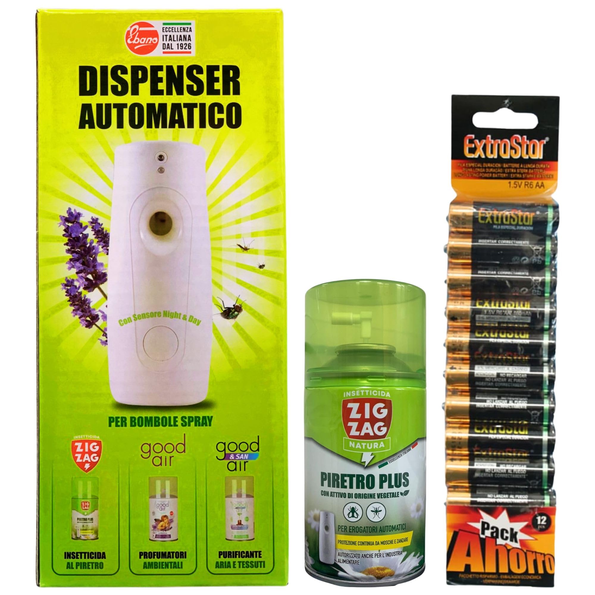 ZIG ZAG Set 1 DIFFUSORE+ 1 Ricarica 250ML+ BATTERIE
