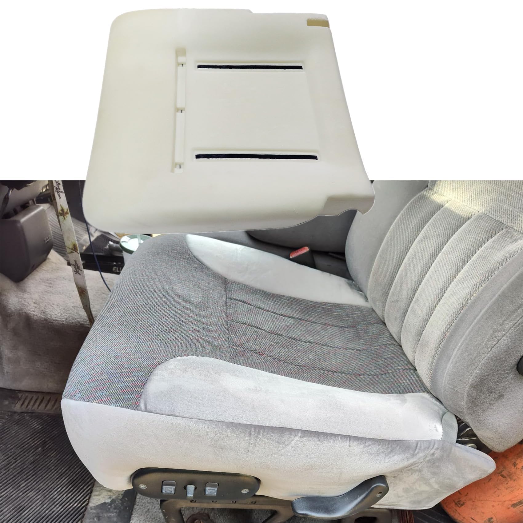 Priprilod Front Driver Side Bottom Seat Foam Pad Cushion Compatible with Dodge Ram 1500 2500 3500 1994 1995 1996 1997