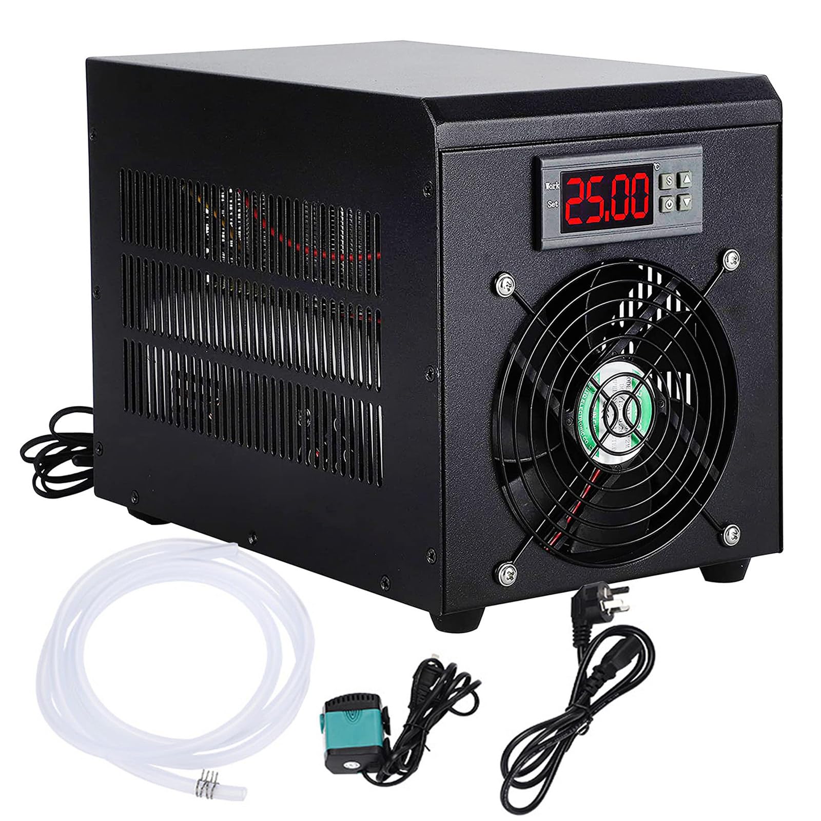 Raffreddatore Per Acquario Da 180W, Piccolo Acquario Termostatico Domestico Da 60L , Raffreddatore E Riscaldatore Per Acquario, Per Coltura Idro-ponica Con Acqua Di Mare/Acqua Dolce,Cooling&Heating