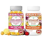 Lunakai Collagen and Vitamin E Gummies Bundle - Non-GMO Anti Aging Supplements for Men & Women - Natural Gummy with Vitamin C & 250 mg Natural VIT E