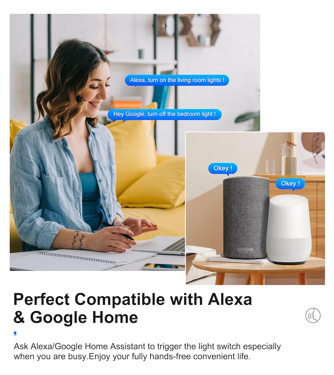 EWeLink 4-Channel Smart WiFi Relay Switch Module, AC7-32V, APP Remote Control, Bluetooth RFRemote Control, Point/Self-Locking/Interlocking, Compatible with Alexa Google Home