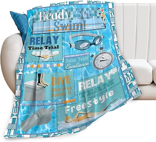 Manta de natación de regalo para niñas y mujeres, ultra suave y acogedora manta de forro polar para natación, deportes, manta de cama de felpa
