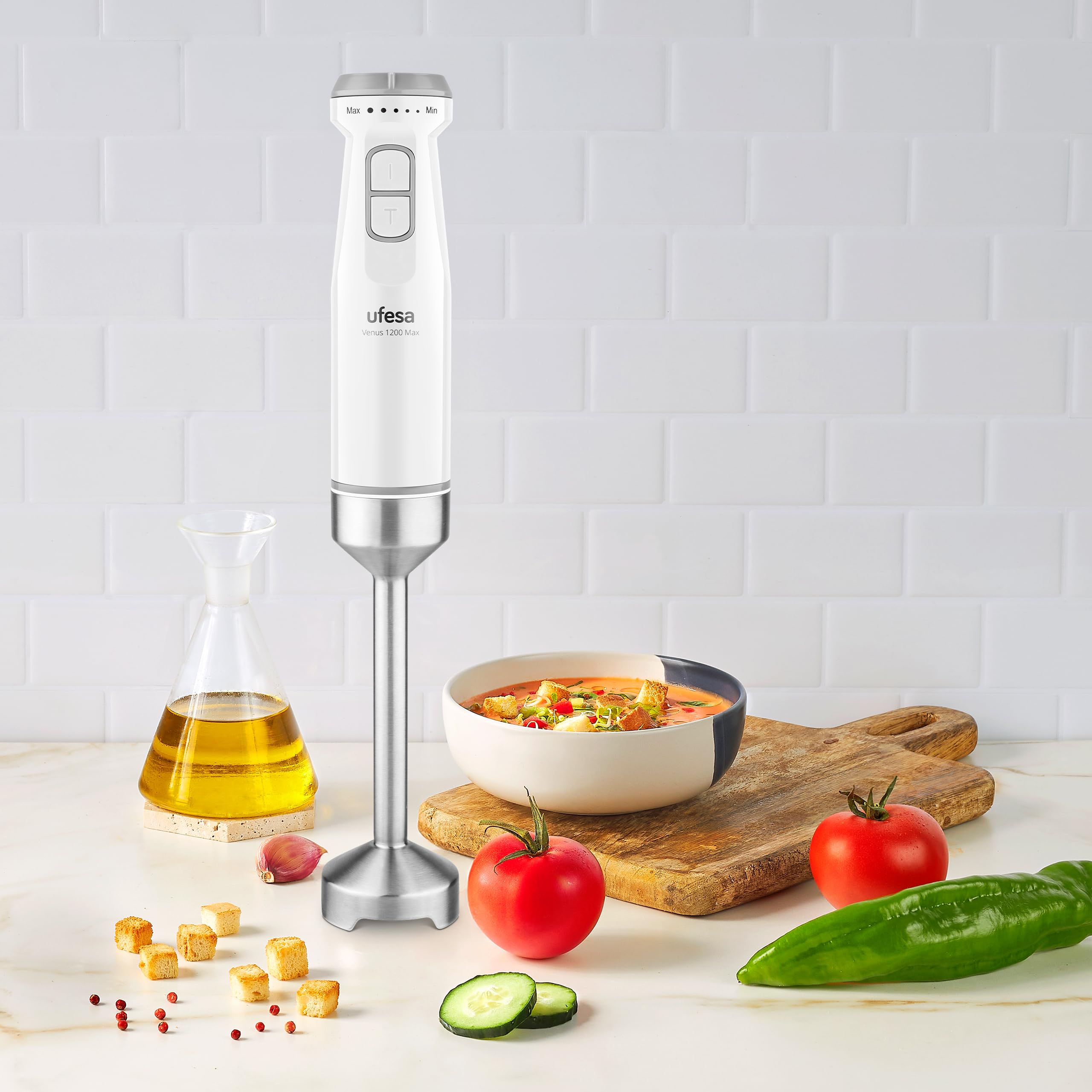 Ufesa Venus Max 1200W Hand Blender with Turbo Function, 4