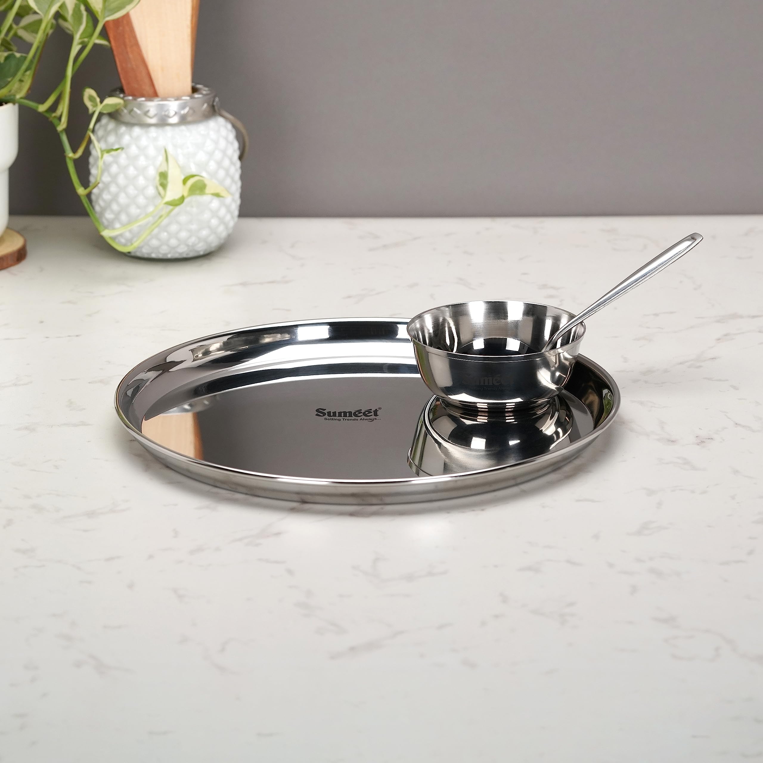 Sumeet Stainless Steel Dinner Set - 24 Piece -20