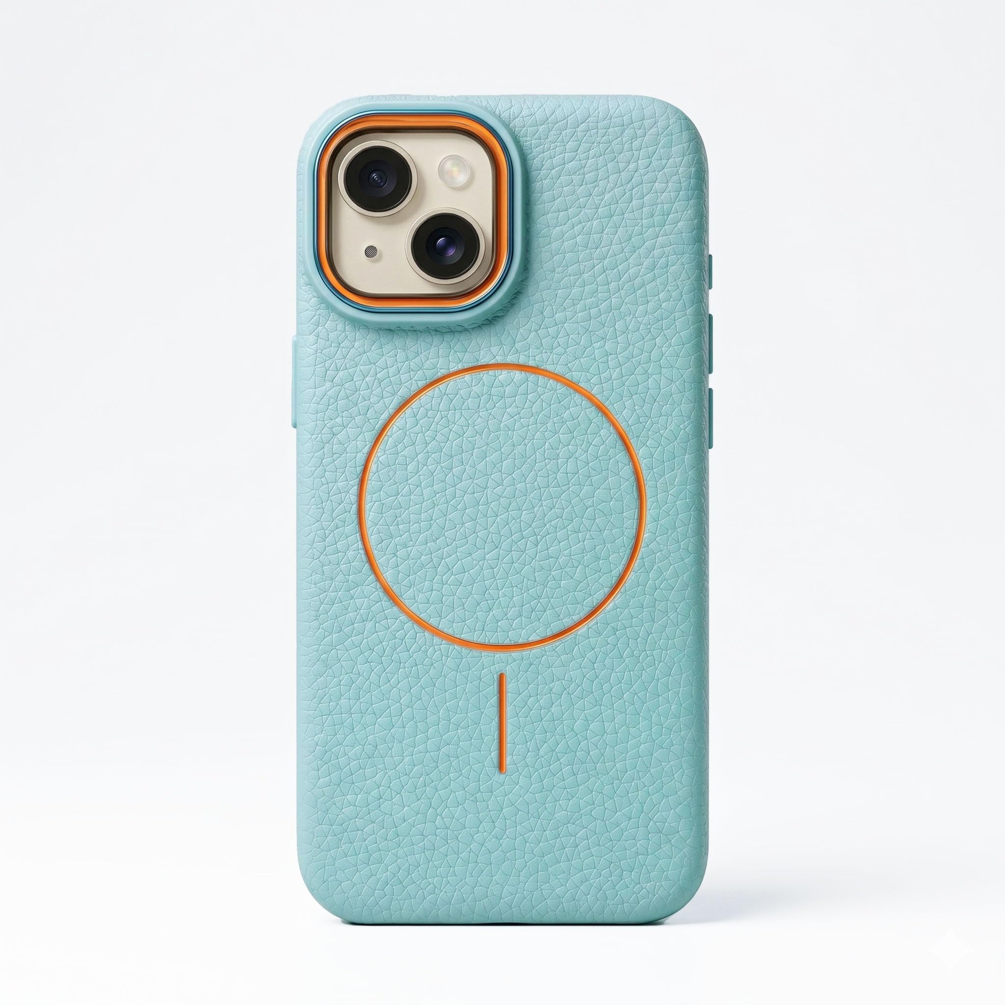 amazon basics Luxury MagSafe iPhone 13 Case, Light Blue - Image 1