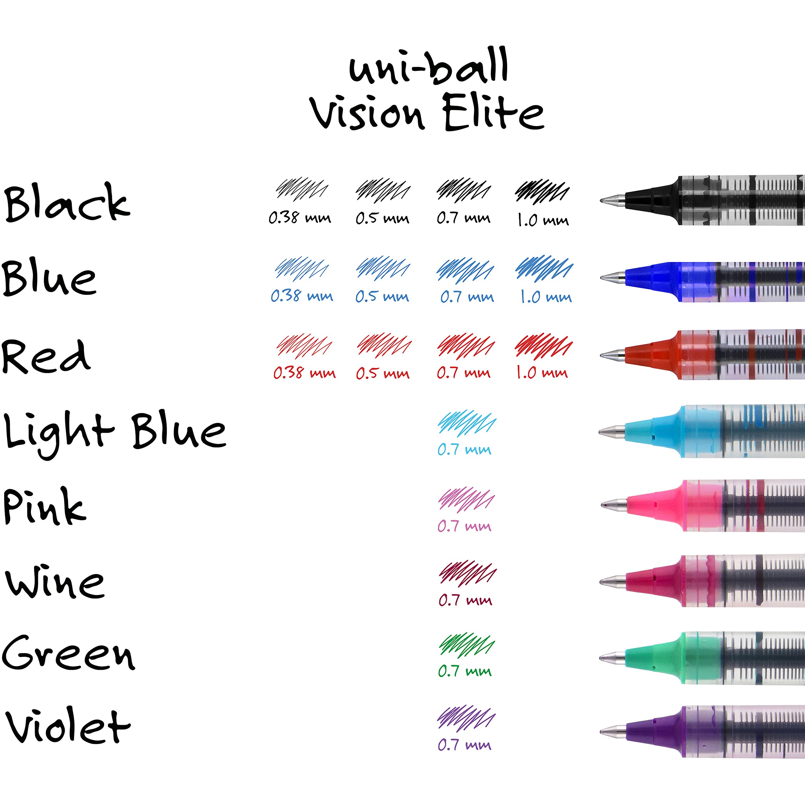 Uniball Vision Tintenroller, mehrfarbig, 60510PP