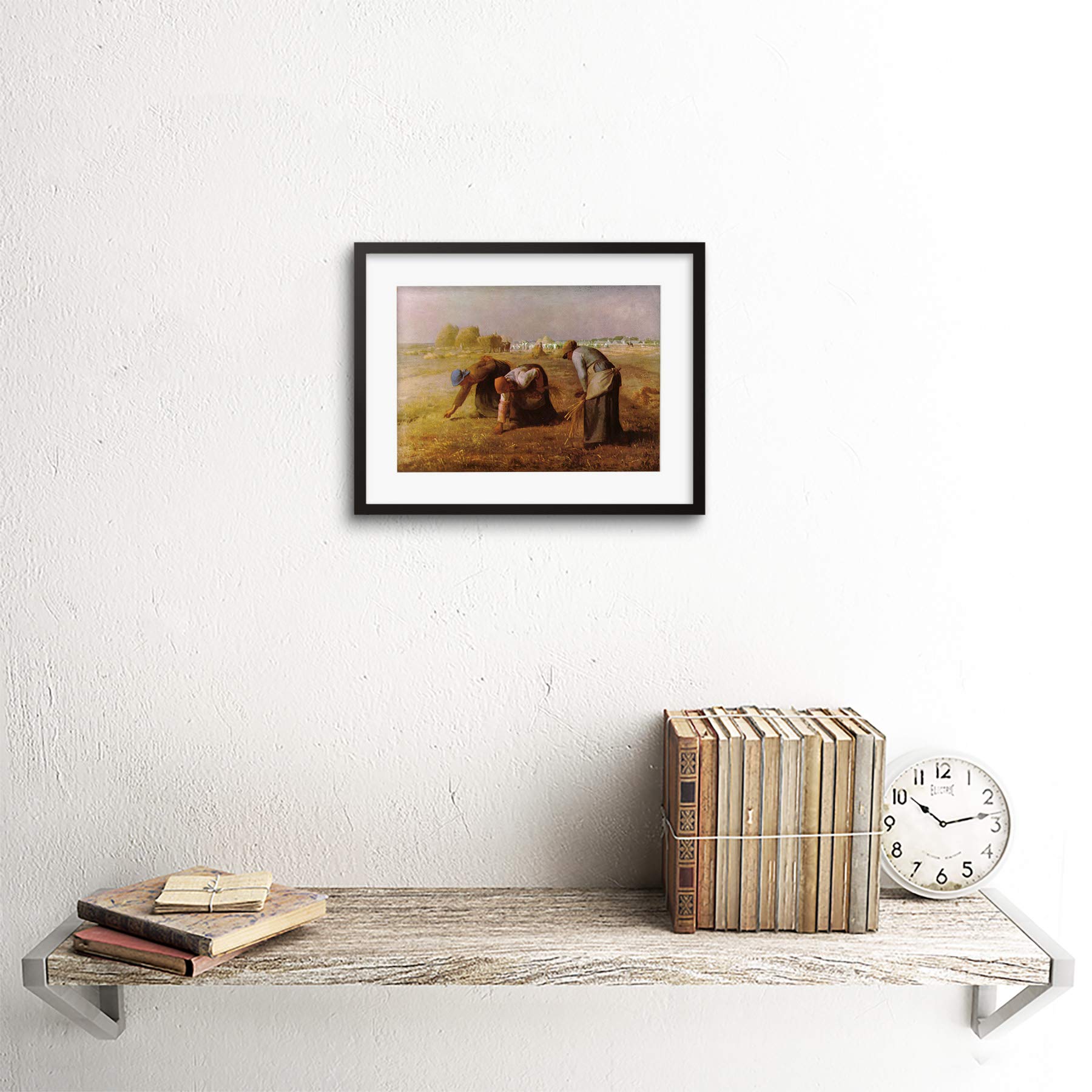 Amazon｜Painting Millet Les Glaneuses Gleaners Framed Wall Art
