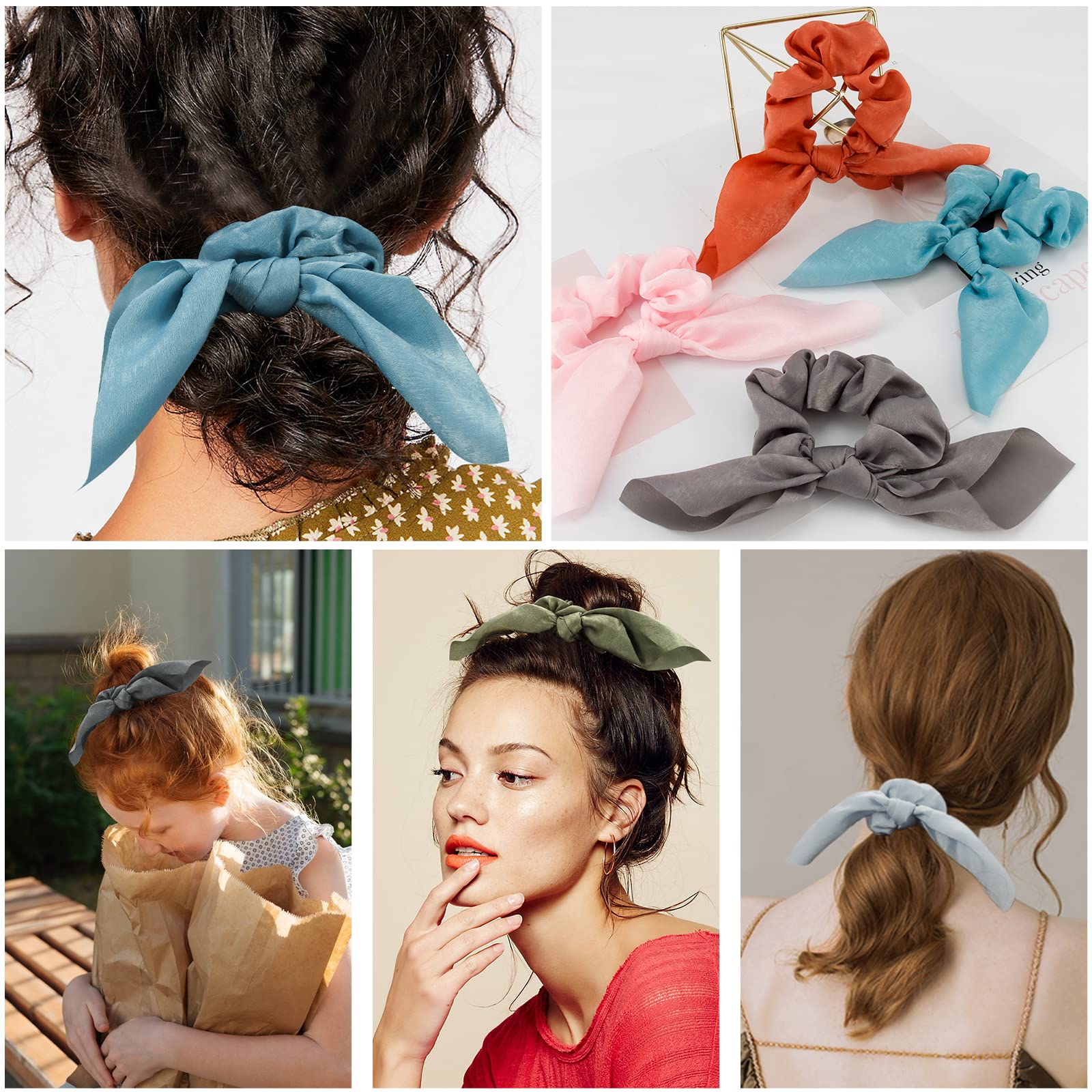 Amazon.com : ACO-UINT 20 Pack Hair Scrunchies for Girls and  display picture 2