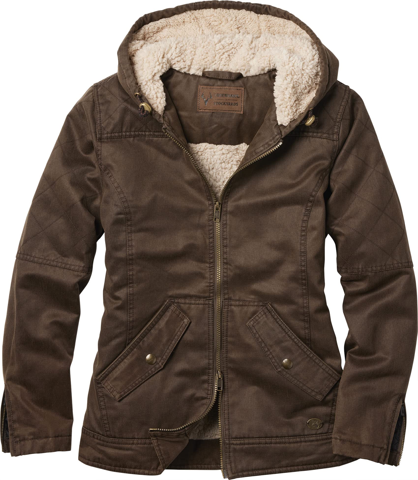 Legendary Whitetailswomens Stockyards Open Range Berber Lined Hooded Jacket Jacket