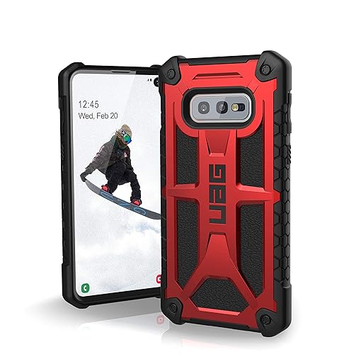 URBAN ARMOR GEAR UAG - Funda para Samsung Galaxy S10e pantalla de 5.8 pulgadas Monarch Crimson funda militar probada contra caídas