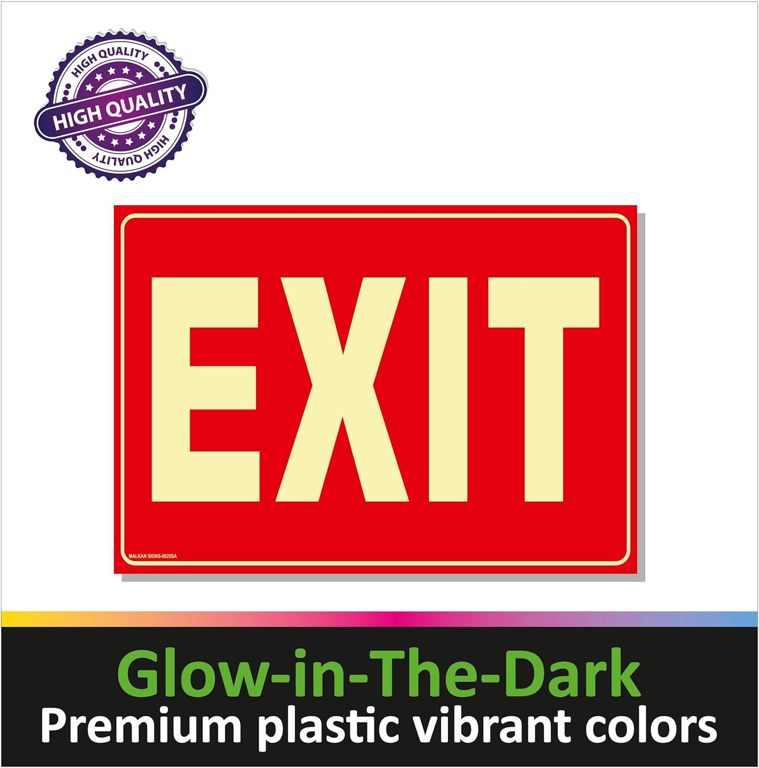 Flаѕh Sаlе Buу 1 gеt 1 5 Pack Exit Sign for Business Lighted Glow in the Dark for Business - Comes with 2-Sided Tape - Non-Fade Colors/Durable, UV Protected, Easy to Mount - Waterproof - Peel & Stick Frее Shірріng оƒƒеr 5 Pack Exit Sign for Business Lighted Glow in the Dark for Business - Comes with 2-Sided Tape - Non-Fade Colors/Durable, UV Protected, Easy to Mount - Waterproof - Peel & Stick