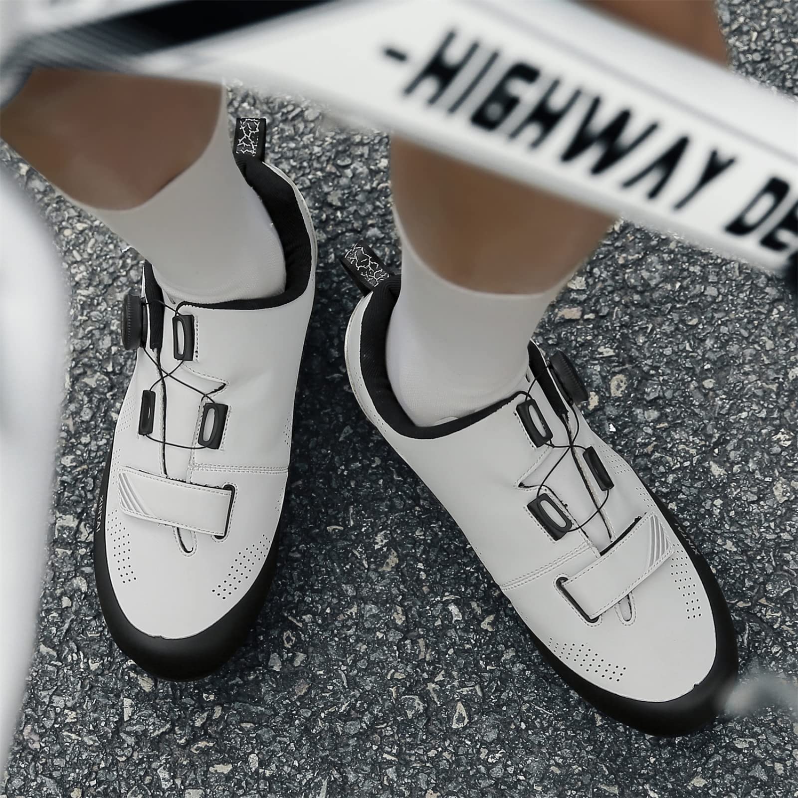 Scarpe da Ciclismo Indoor da Ciclismo da Uomo O da Donna per Biciclette Perfette per Bici da Corsa su Strada
