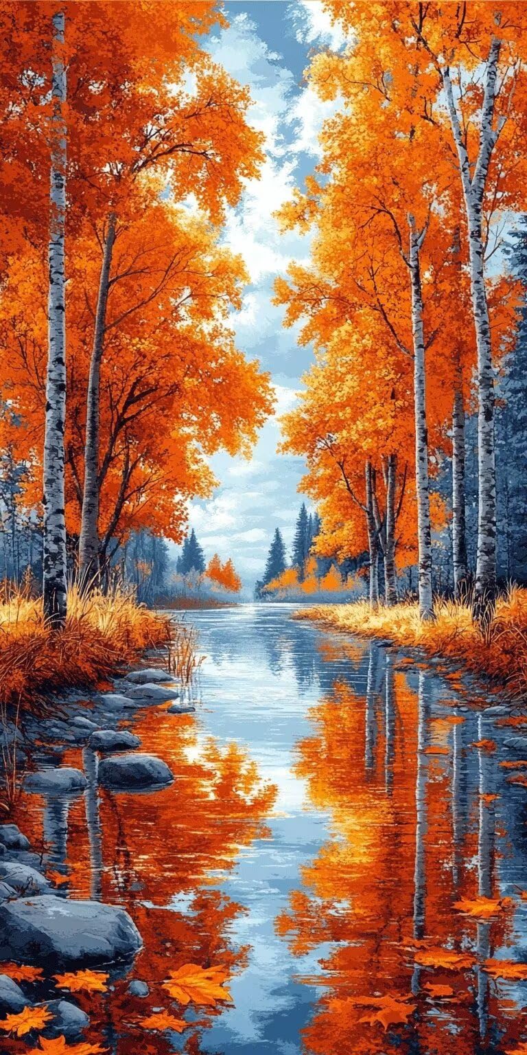 Foreste Dipingere con i Numeri 90x180cm Pittura Acrilica Vista, k-357
