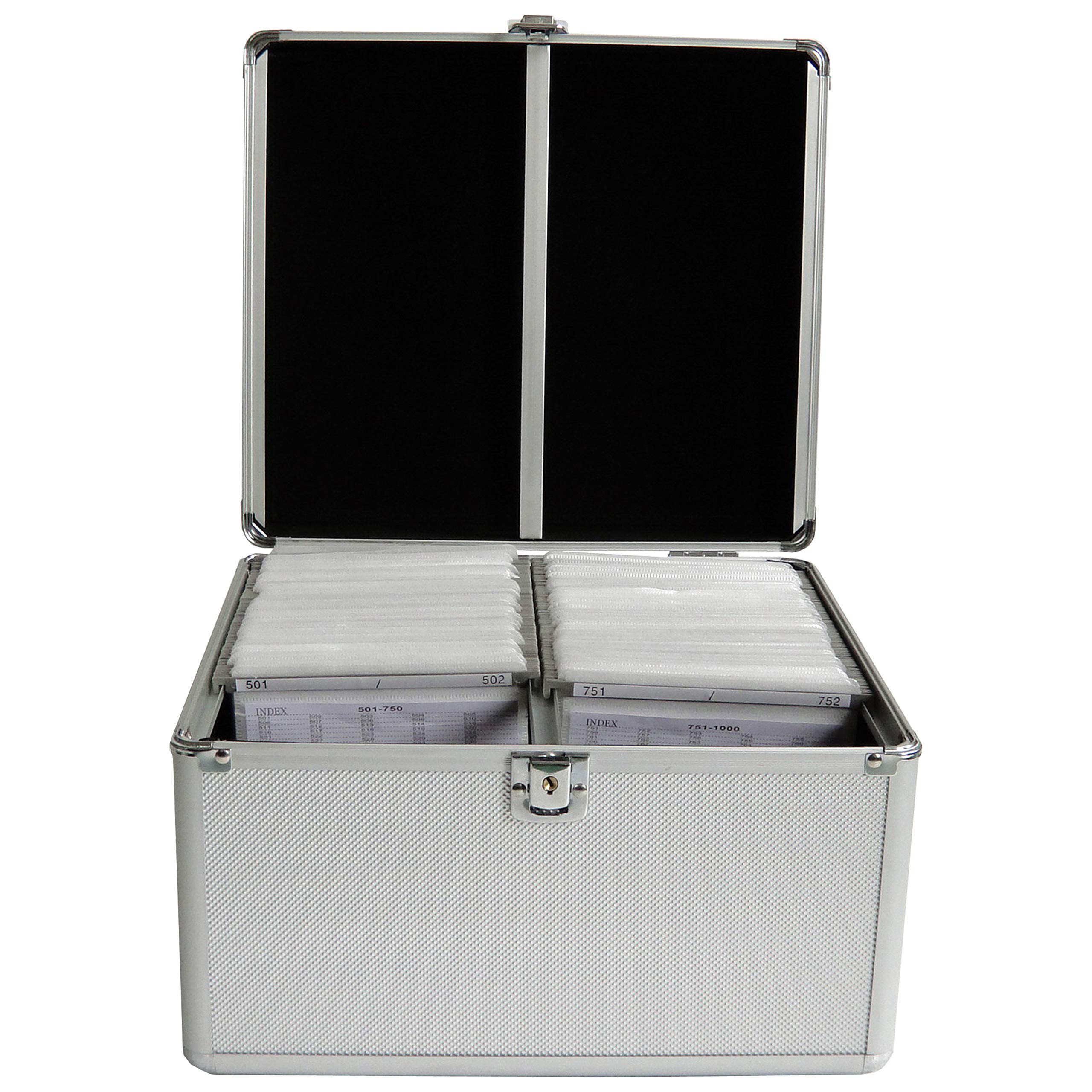 MediaRange BOX76 CD/DVD Suitcase Holds 300 Silver
