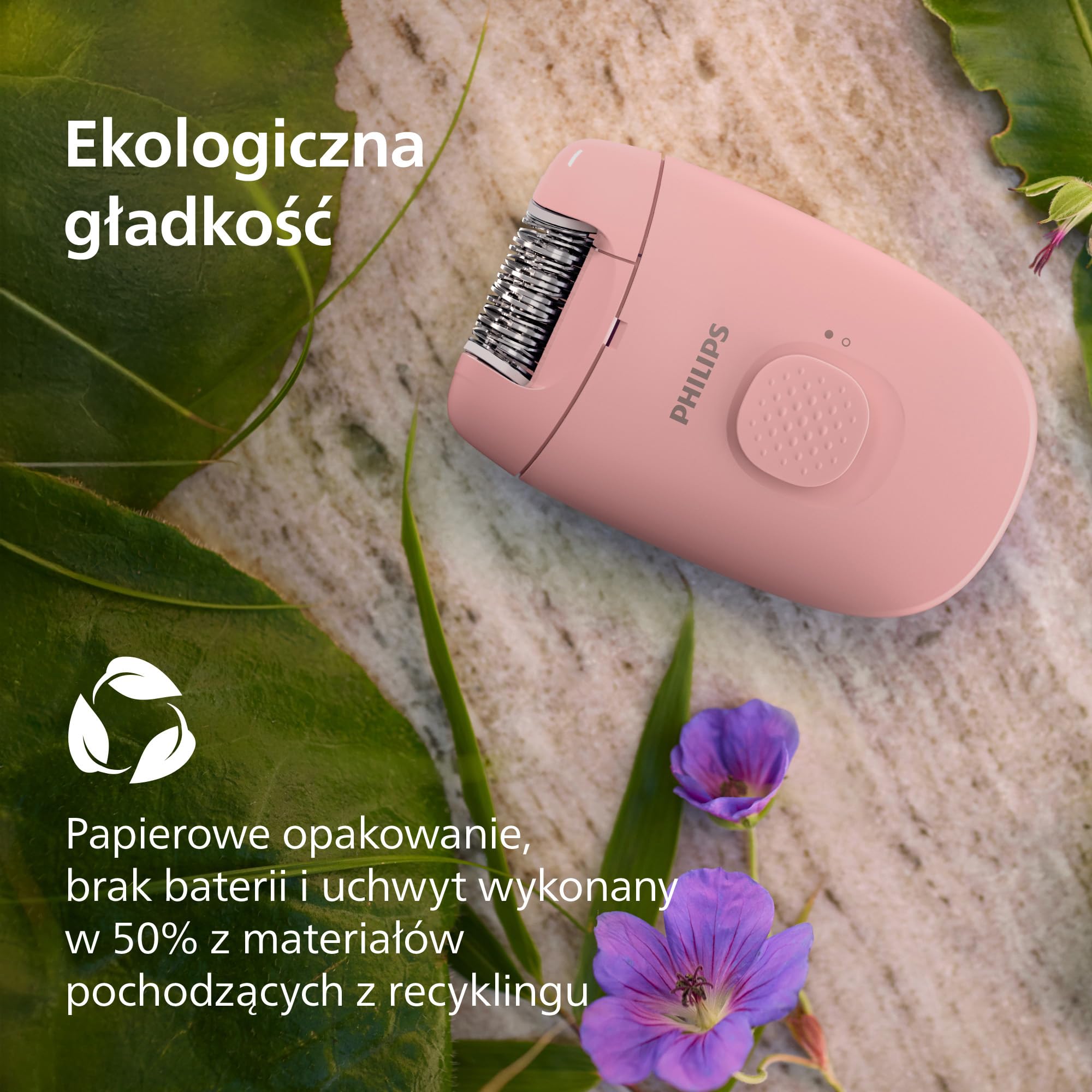 Philips Depilator serii 2000, depilator przewodowy do nóg, urządzenie do usuwania włosów dla kobiet, model BRE229/00