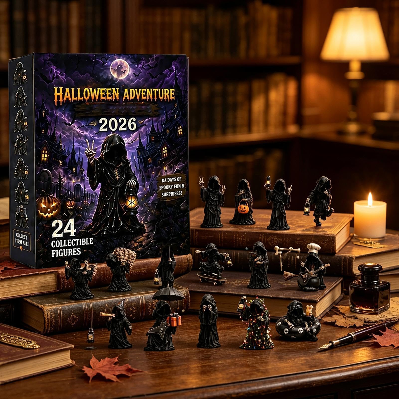 Halloweenowe Figurki Duchów Do Odliczania Straszny Kolekcjonerski Rekwizyt