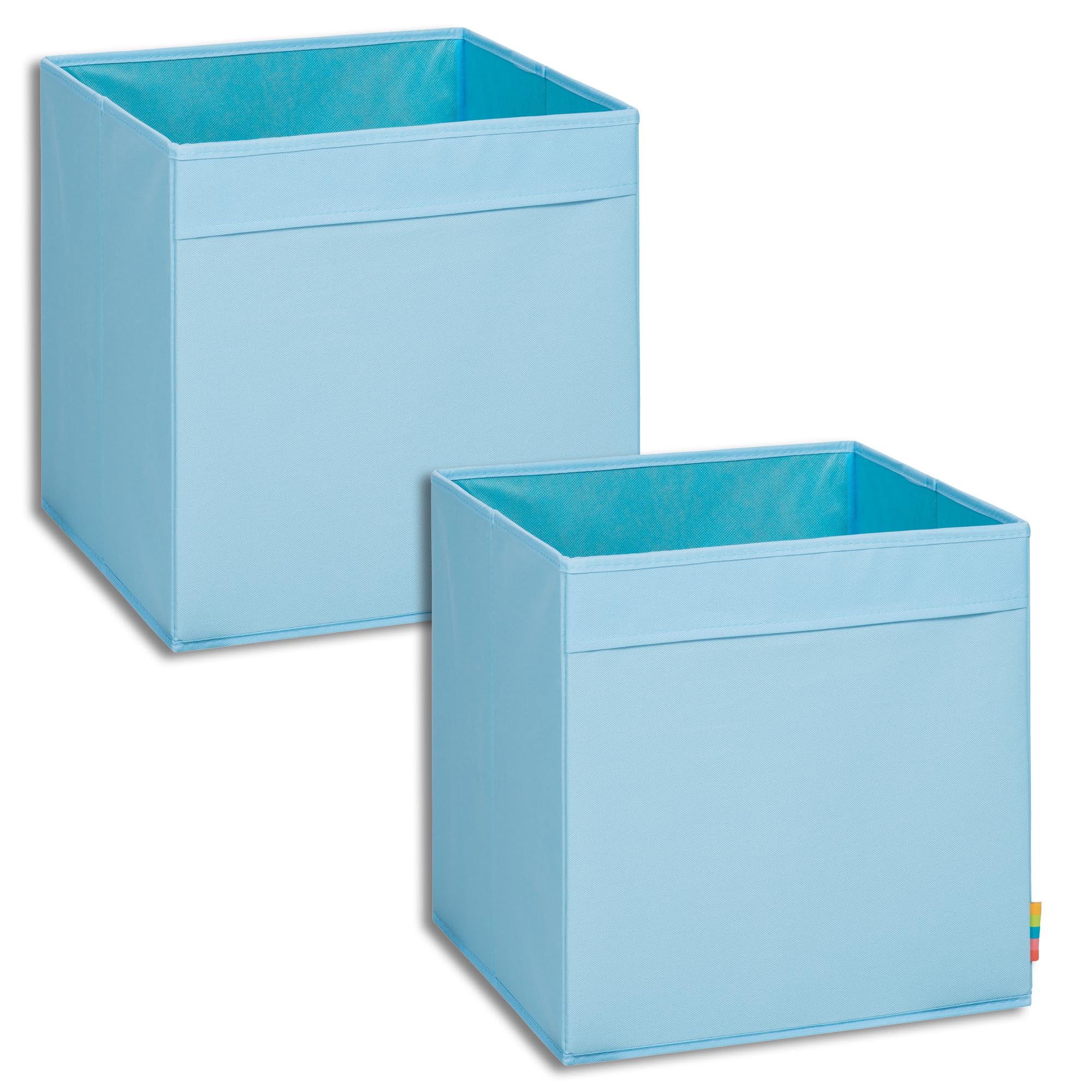 Storanda | 2er Set Aufbewahrungsbox Regal | Faltbare & Extra Stabile Kallax Boxen Aufbewahrung | Aufbewahrungskorb Regalbox für Würfelregal