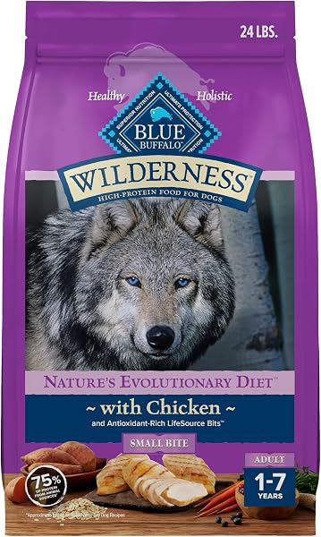 Blue Buffalo Wilderness High Protein Natural Small Bite Adult Dry Dog Food Plus Wholesome Grains
