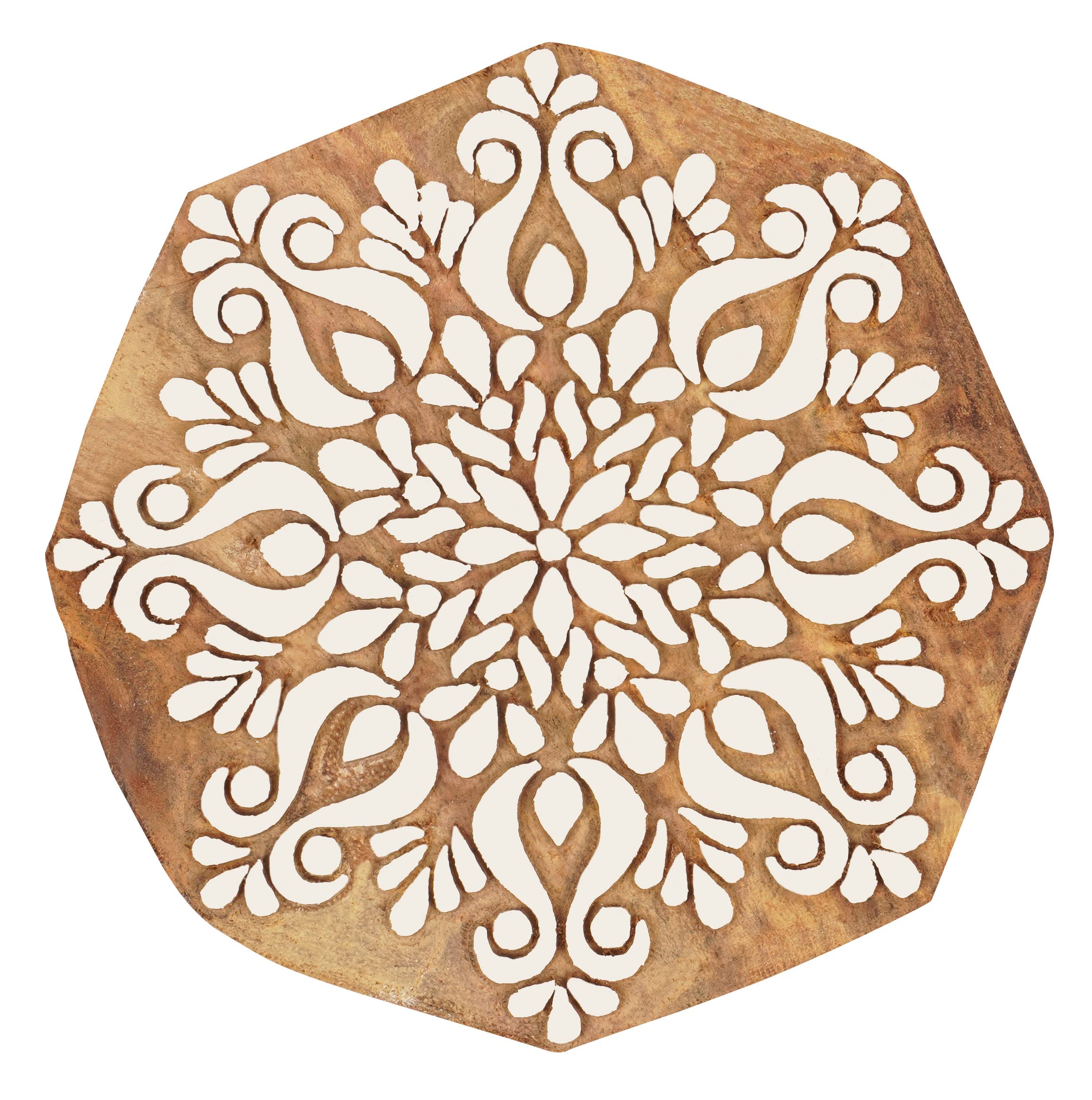 Timbres textiles pour blocs de tissu, tampon en bois et argile, bloc d'impression textile de 6 pouces