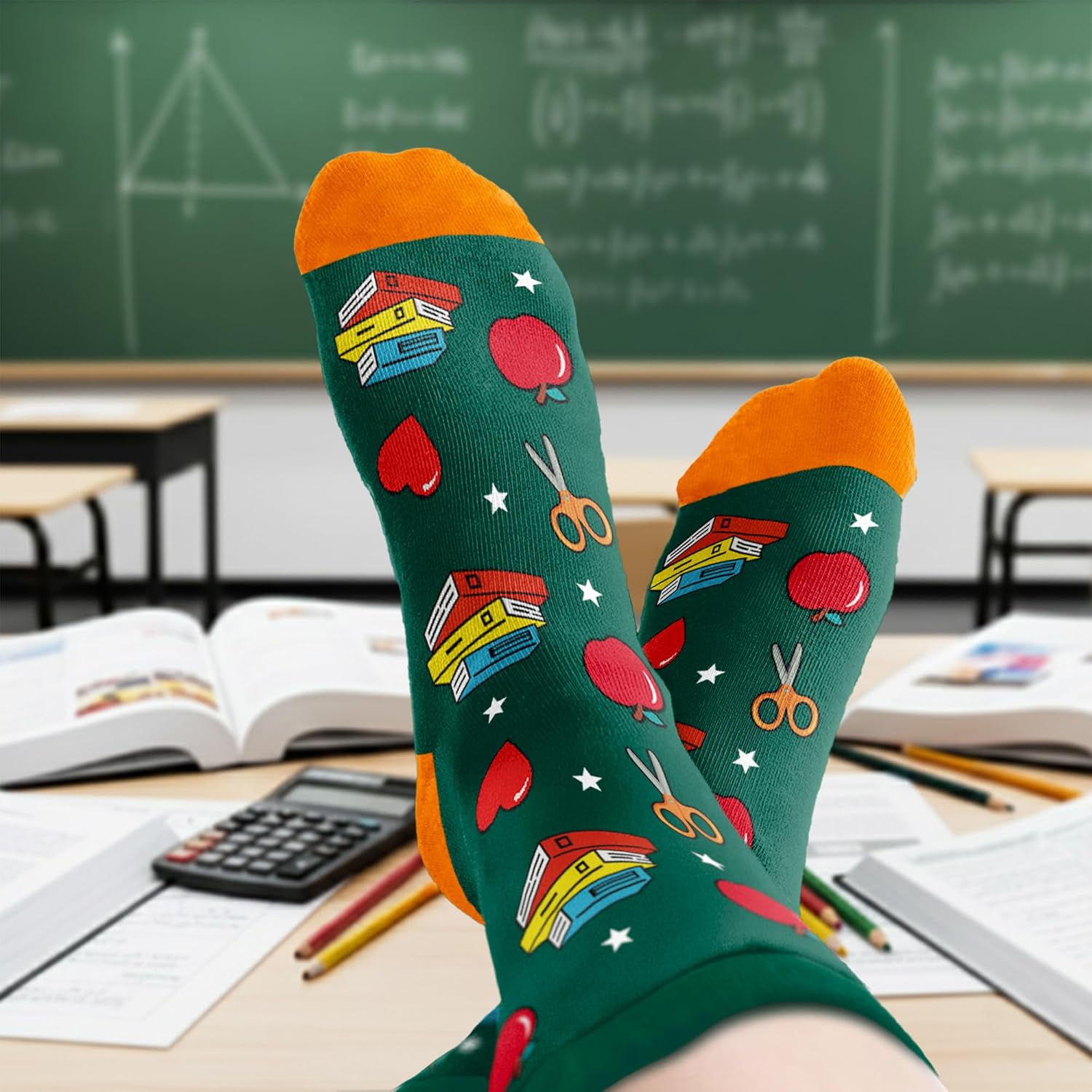 Teacher Socks for Women - Funny Christmas Teacher Gifts, Ideal Gifts for Christmas and Holidays, Unique Bulk Gift for Teachers Men & Women, Comfortable and Stylish, Ideal for Appreciating Educators - Image 5