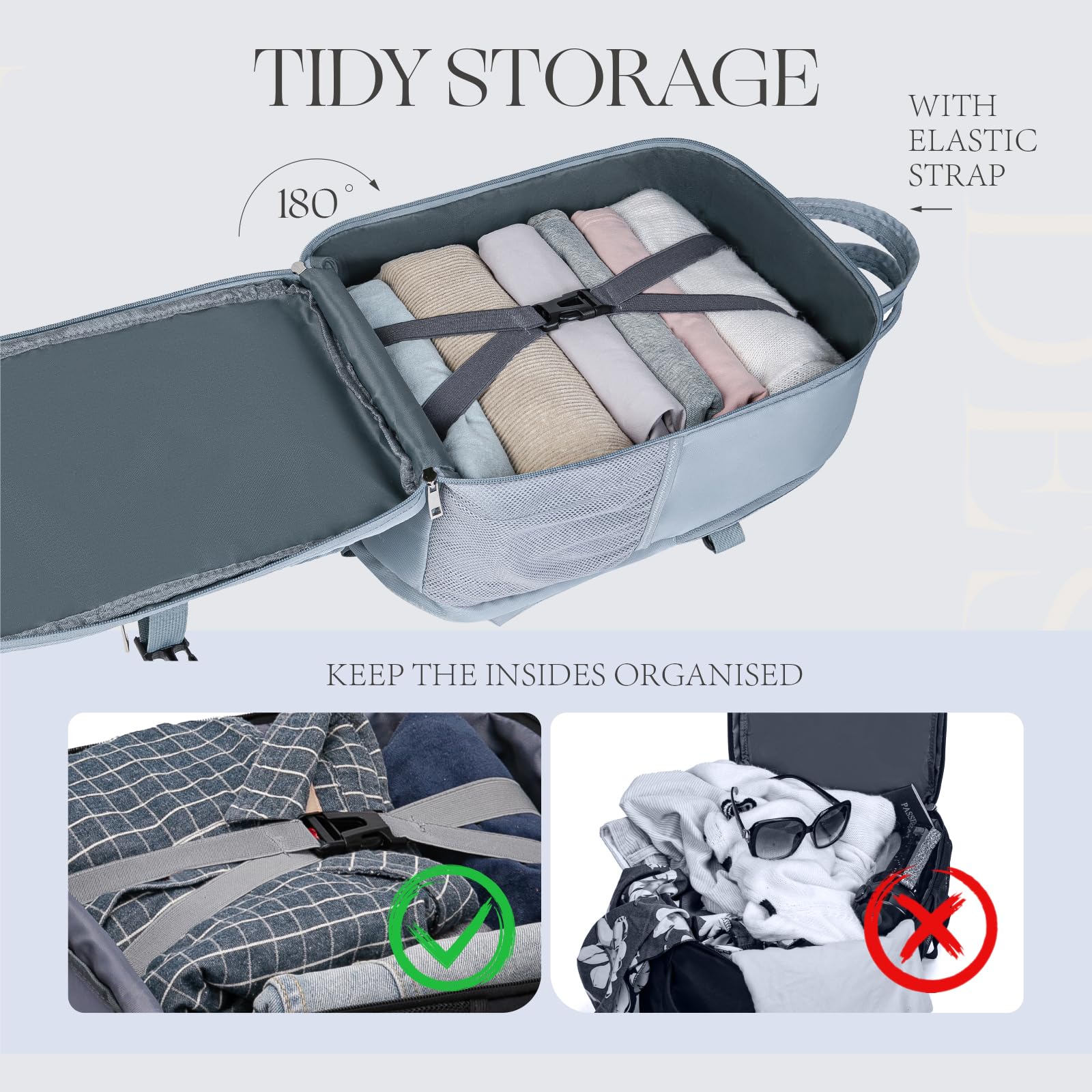 Lossga Zaino per Ryanair 40x20x25 Zaino da Viaggio Aereo Bagaglio a Mano Borsa Zaini da Viaggio Travel Bag Cabina per Easyjet Wizz