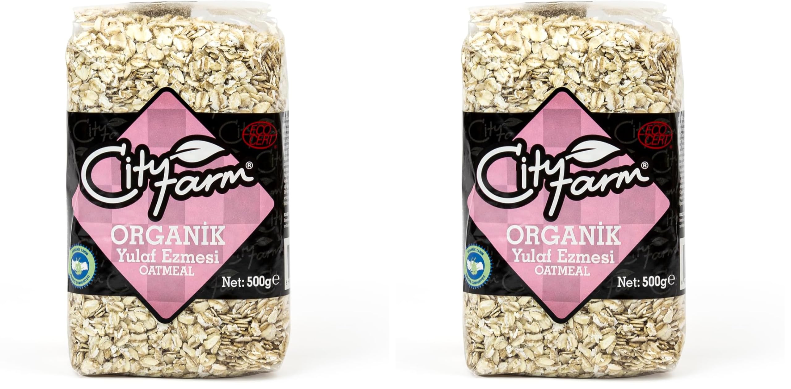 Cityfarm Organik Yulaf Ezmesi,500 Gr 2li paket