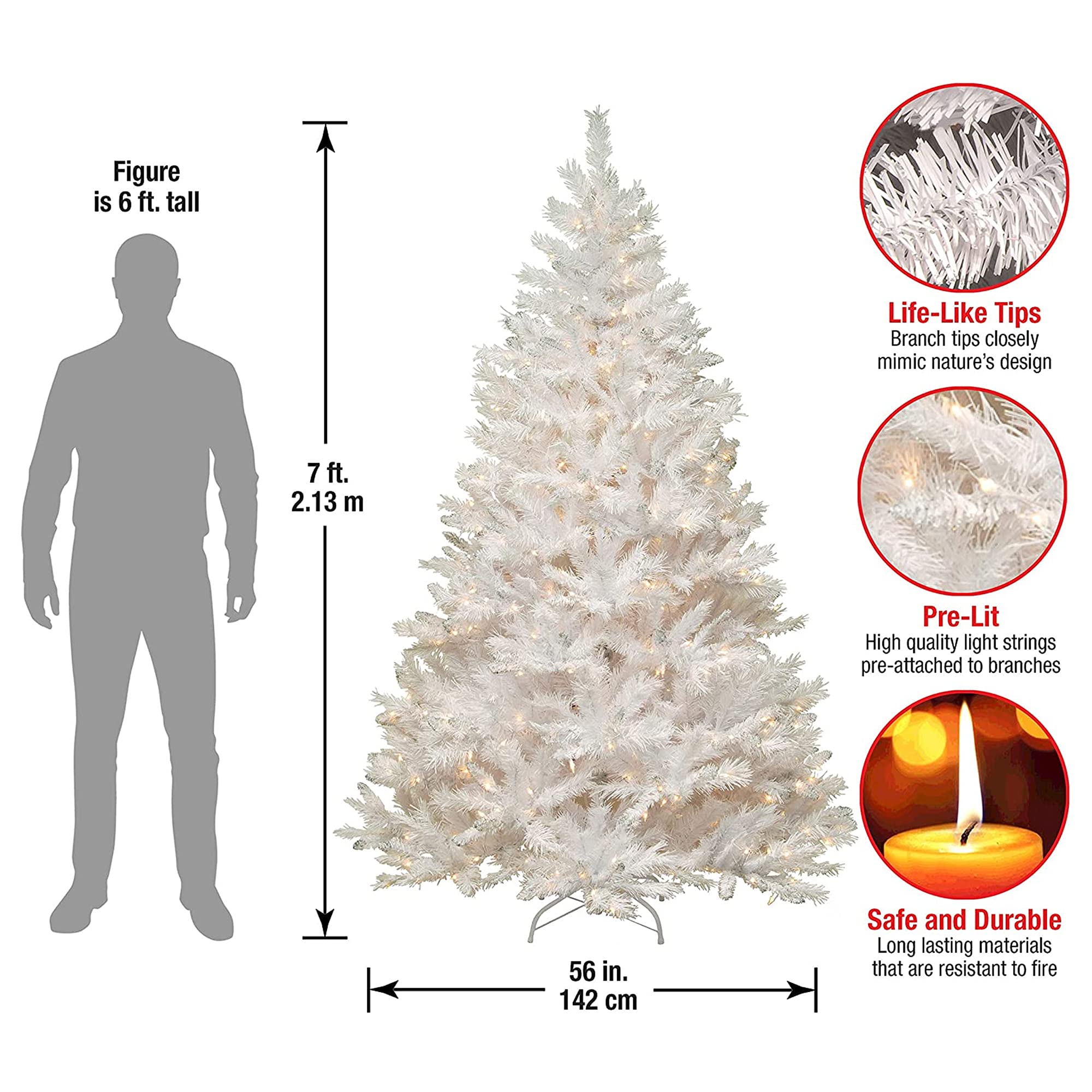 National Tree Company Prelit Artificial Christmas Tree Includes Pre