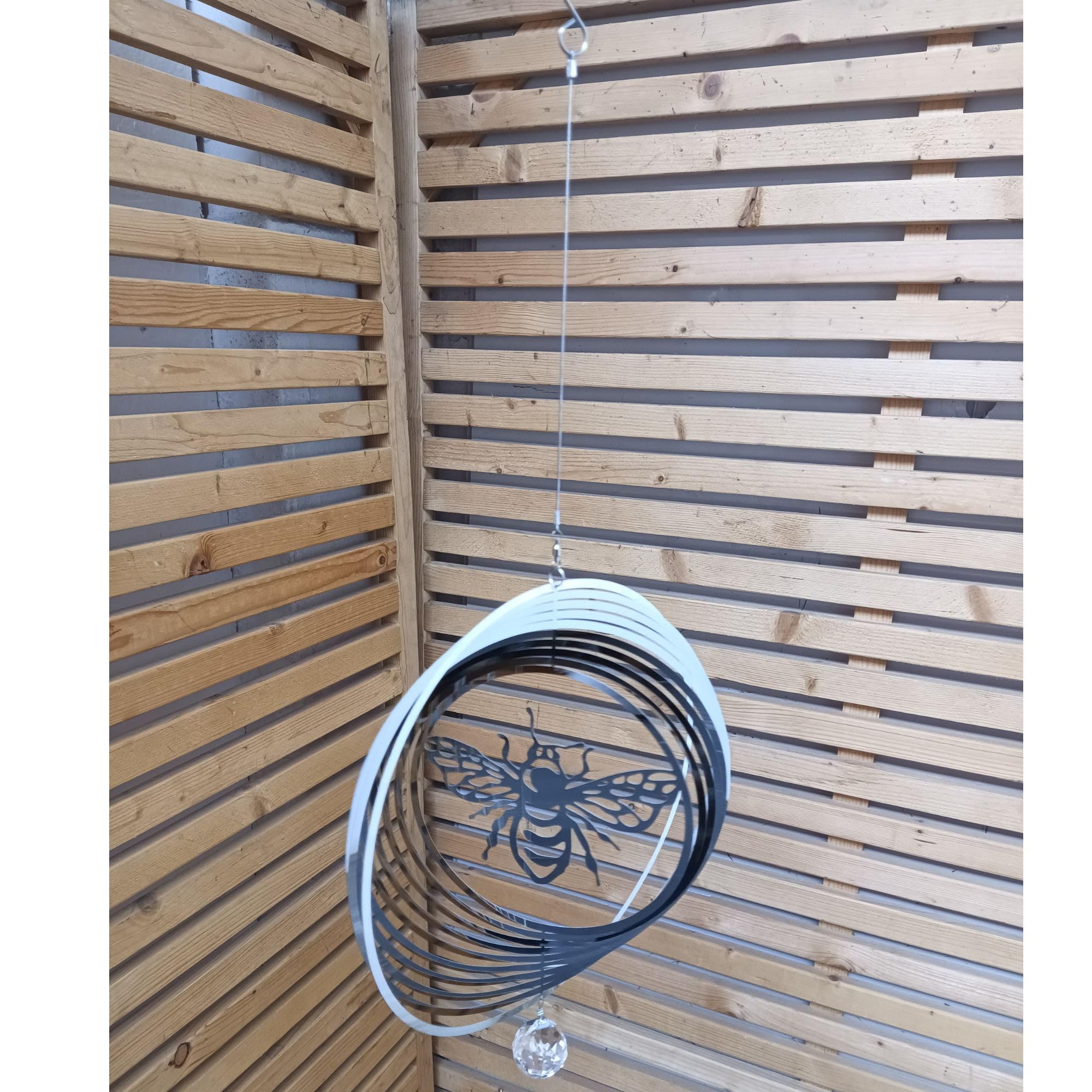 Stainless Steel Wind Spinner - Bumble Bee