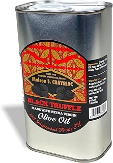 Maison F. Crayssac Black Truffle Olive Oil – Extra Virgin Olive Oil Infused with Black Truffle Aroma (Tuber Melanosporum) – Gourmet Finishing Oil for Pasta, Risotto, Vegetables & Bread (500ml)