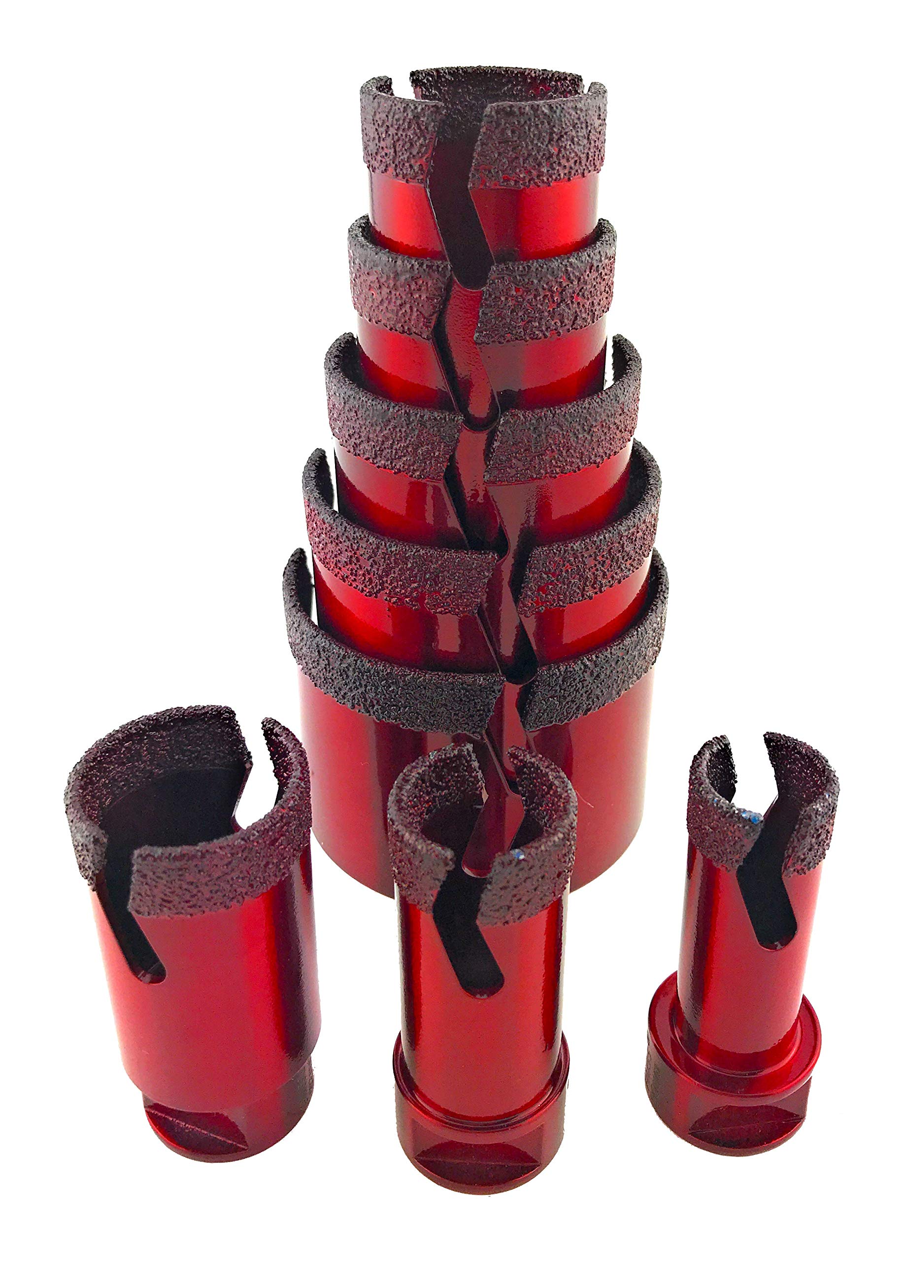 PRODIAMANT Speedmaster Set 8 piezas Broca seca diamantada para baldosas M14 ø 20mm 25 mm, 32 mm, 35 mm, 40 mm, 50 mm, 60 mm, 68 mm