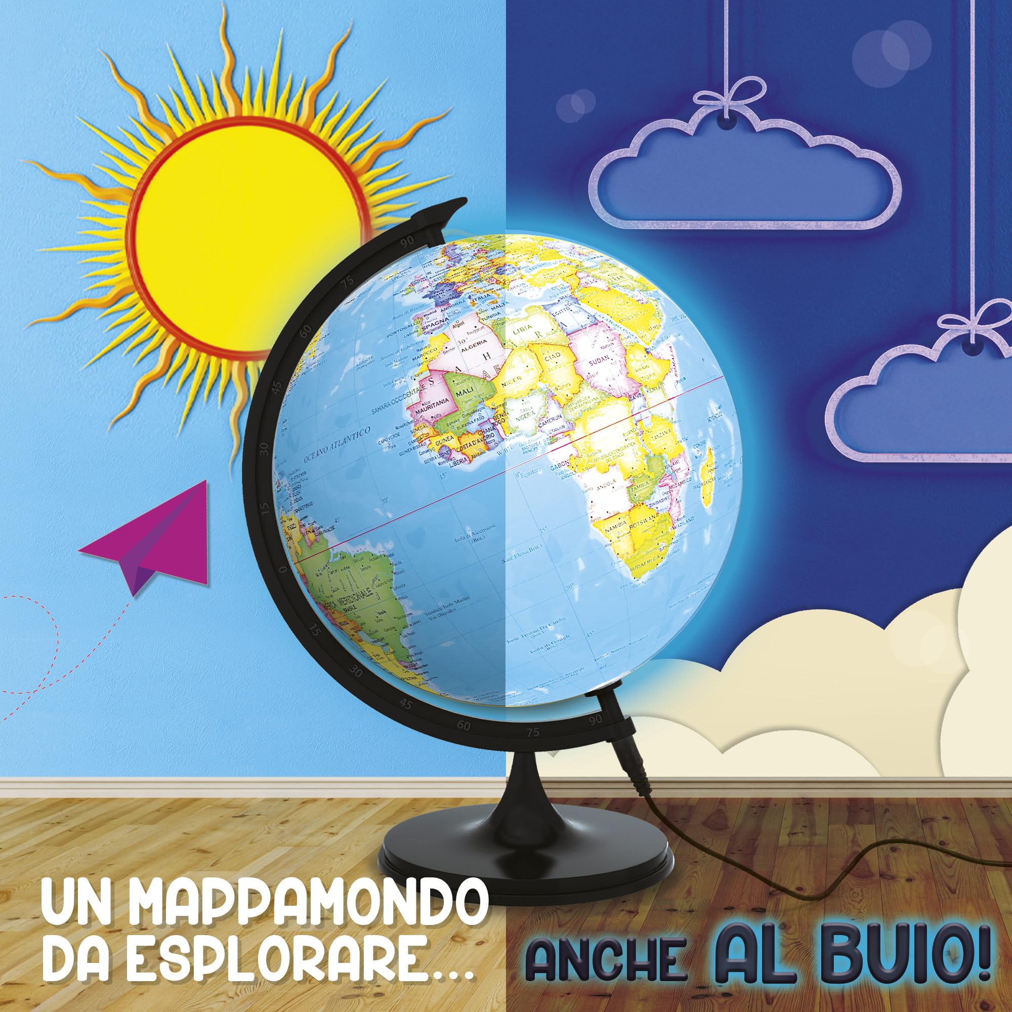 Mappamondo Luminoso Lisciani I'm A Genius - Gioco Educativo Per Bambini, Multicolore - Foto 13